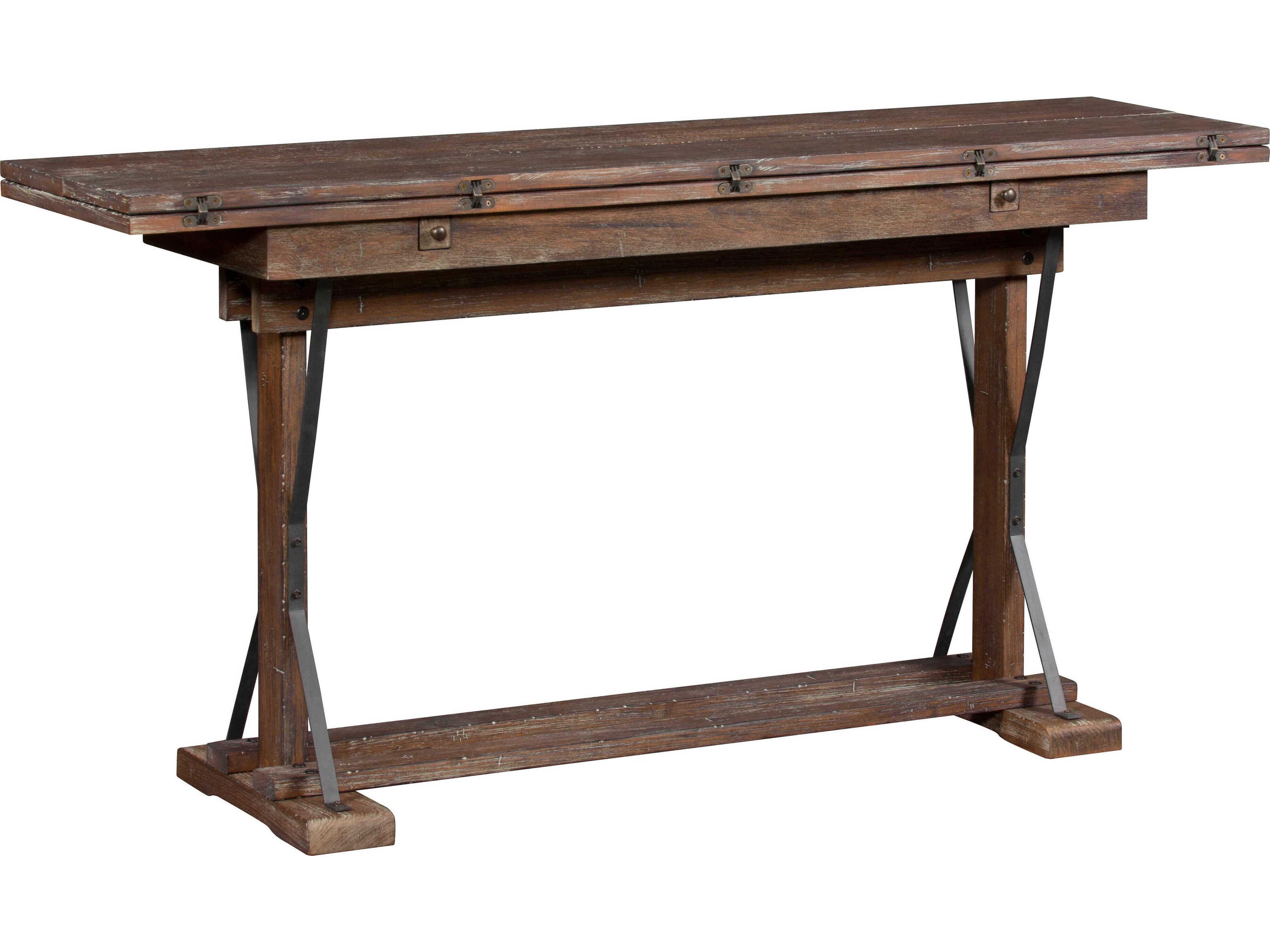 Fairfield Chair Rustiqe Rectangular Wood Rustique Gunmetal Console Table