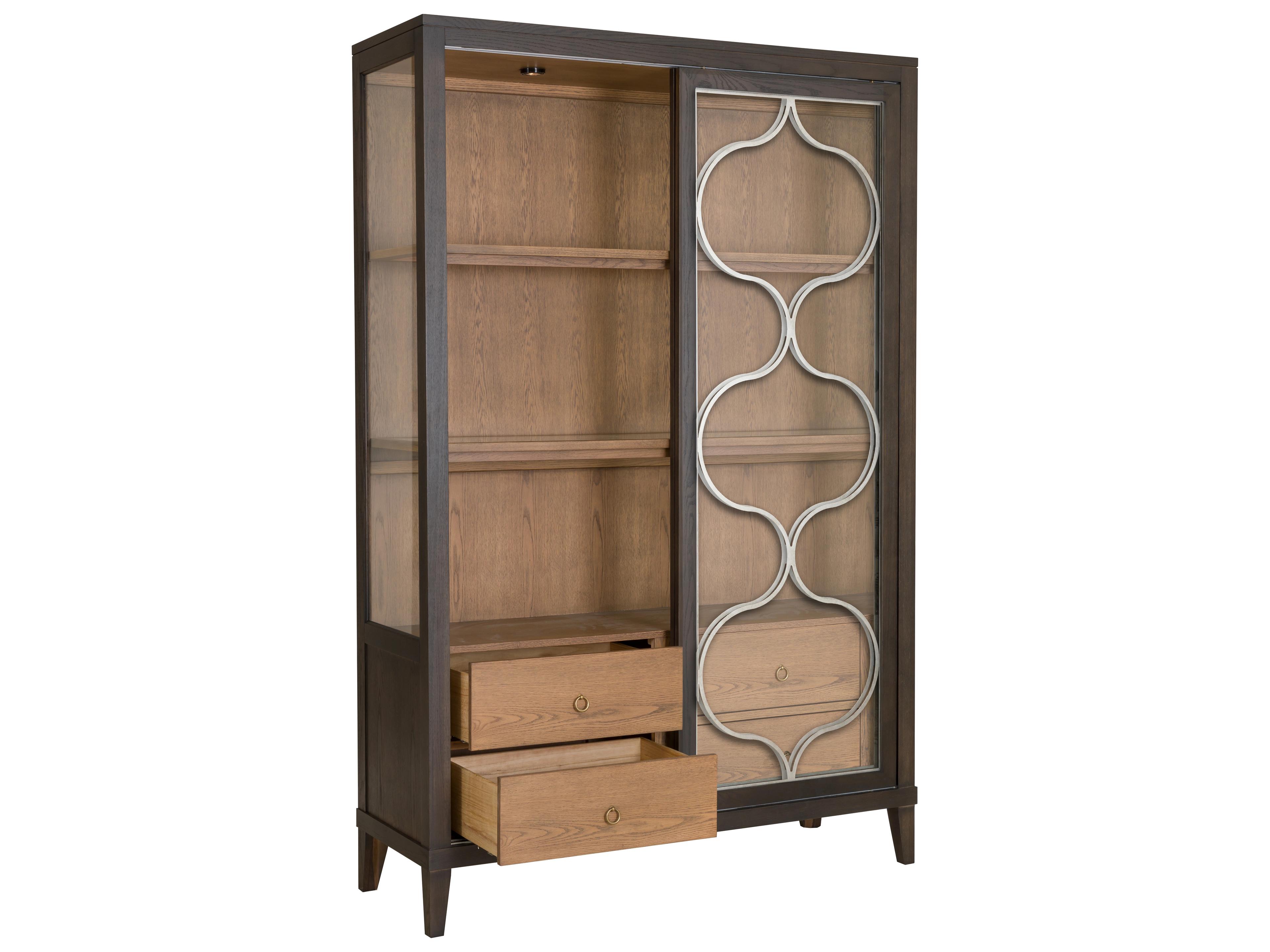Fairfield Chair Maxwell Oak Wood Display Cabinet
