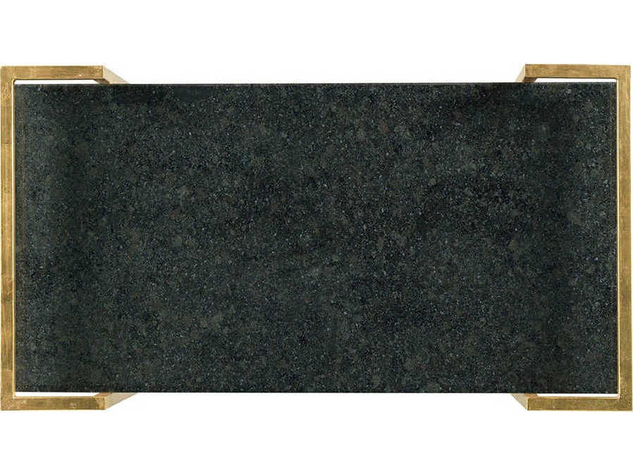 Fairfield Chair Origins Marble Black Gold Leaf Bar Cart