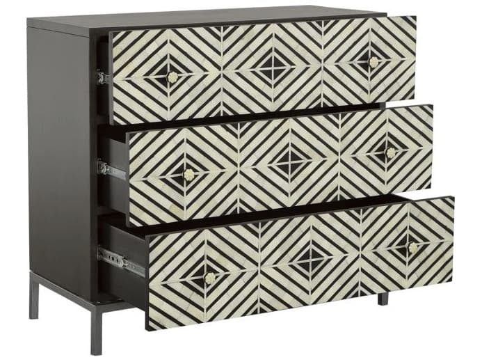 Fairfield Chair Sundries Black Mango Wood Accent Chest