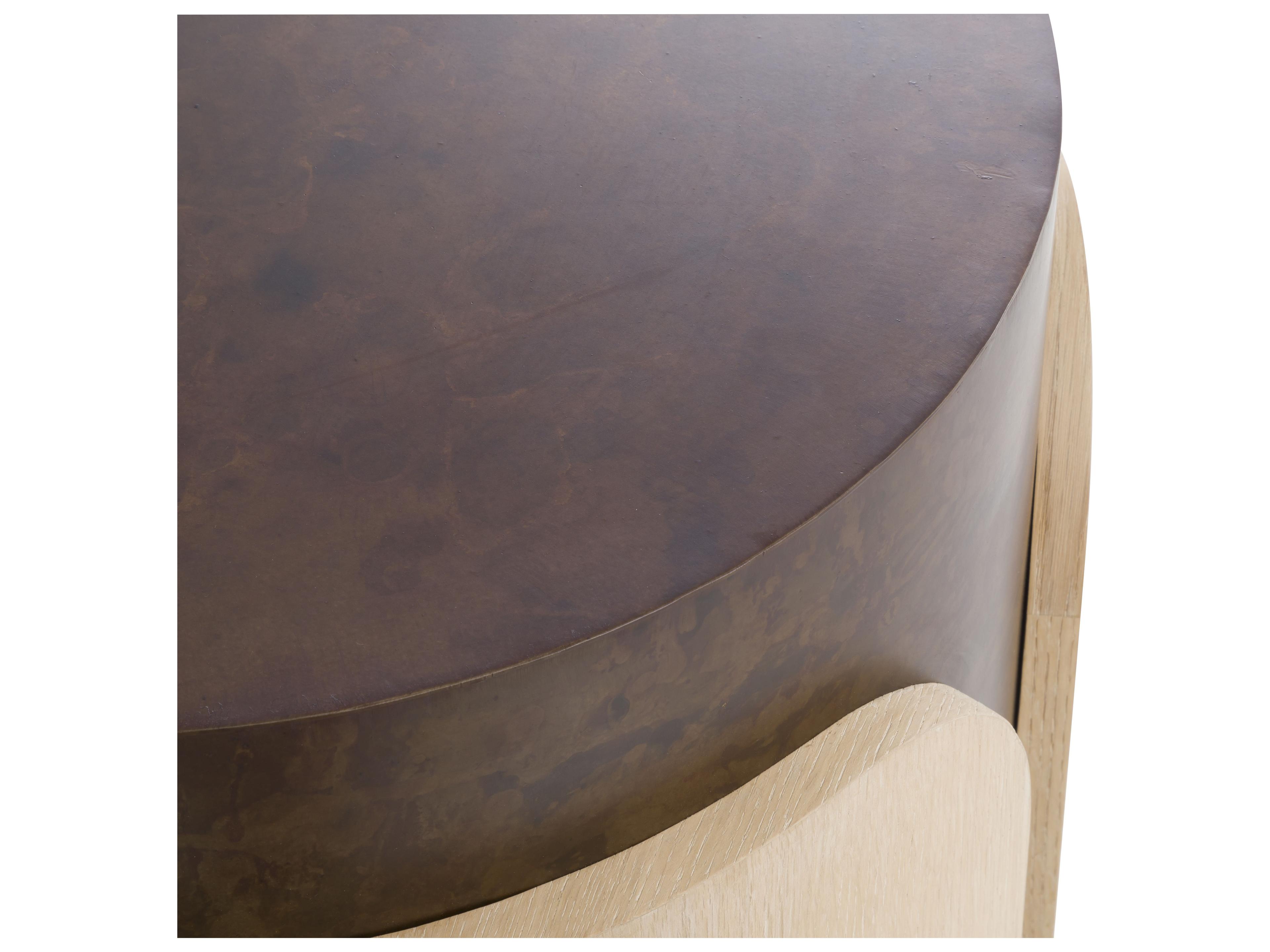 Fairfield Chair Wyatt Round Metal End Table