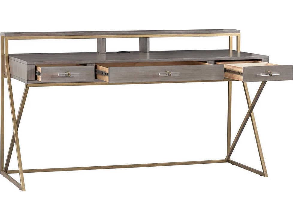 Fairfield Chair Park Avenue Grecian Clay Beige Oak Wood Secretary Desk