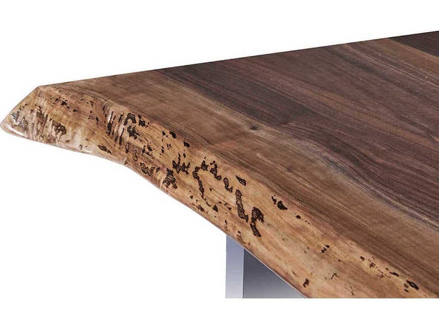 Fairfield Chair Live Edge Natural Clear Walnut Wood Computer Desk