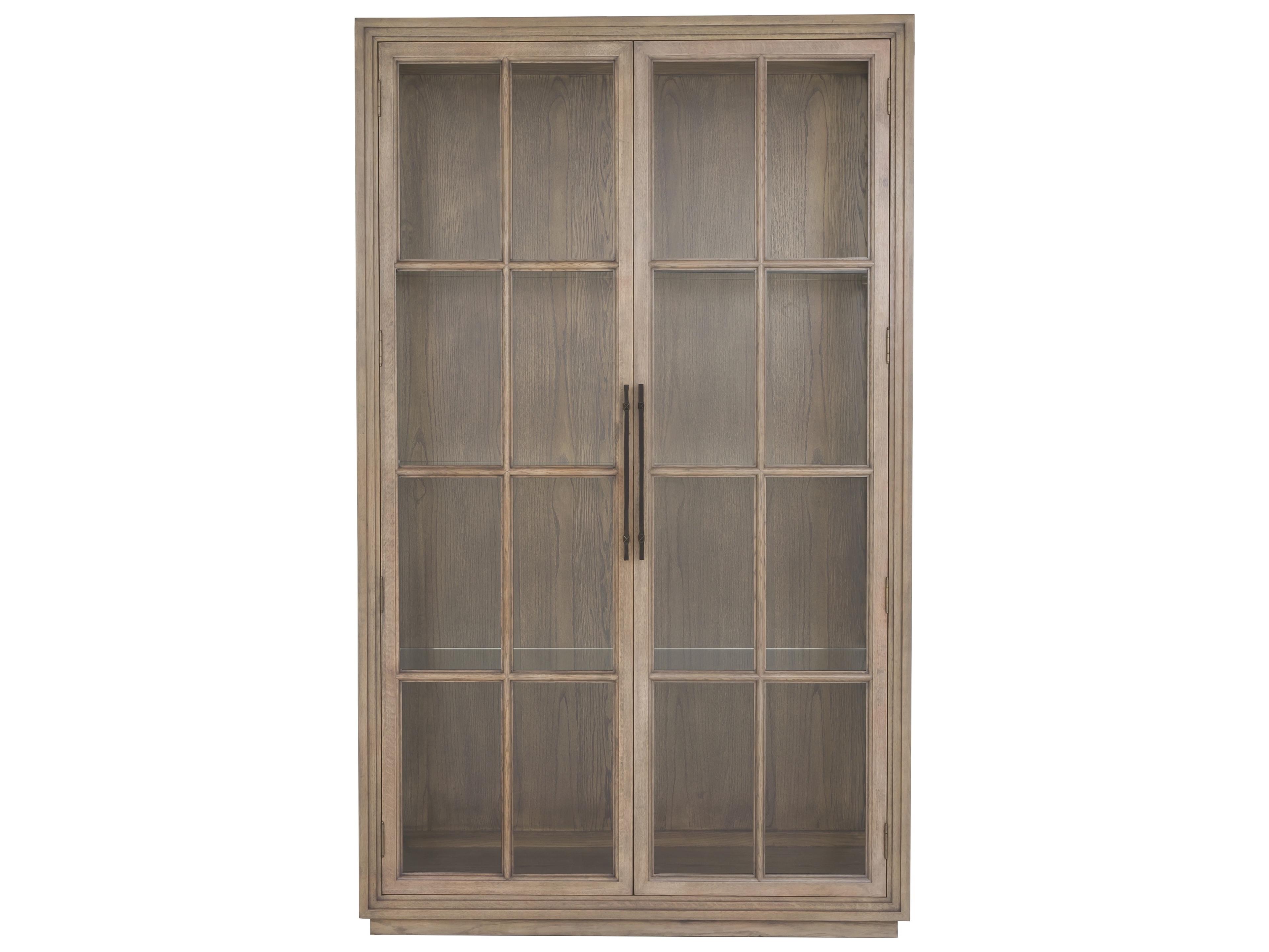 Fairfield Chair Monogram Oak Wood Display Cabinet
