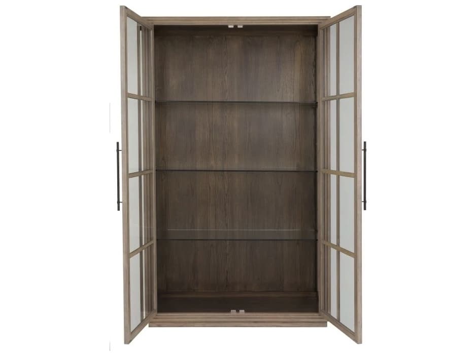 Fairfield Chair Monogram Oak Wood Display Cabinet