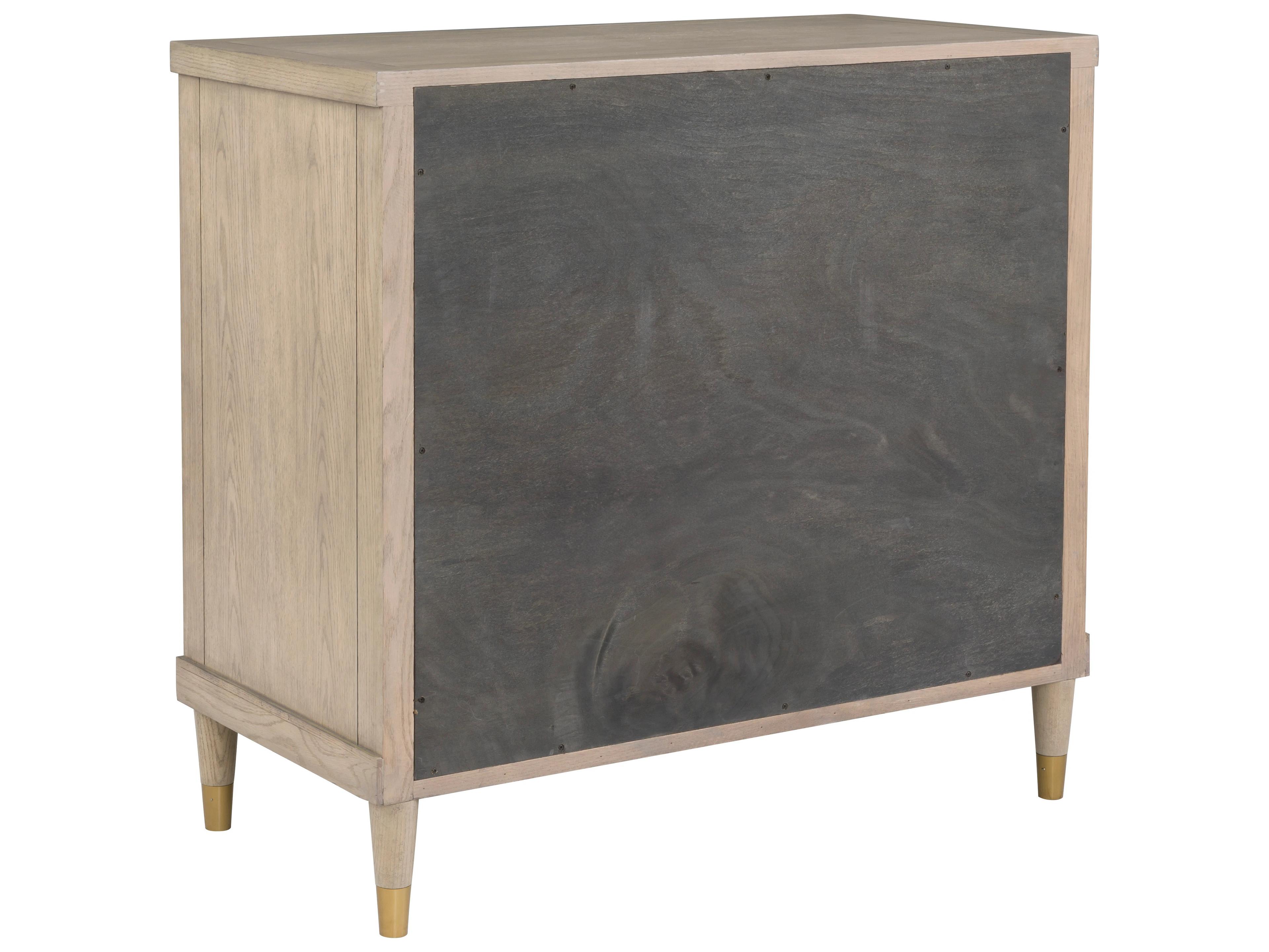 Fairfield Chair Everettmonogram 3-Drawers Natural Solid Wood Dresser