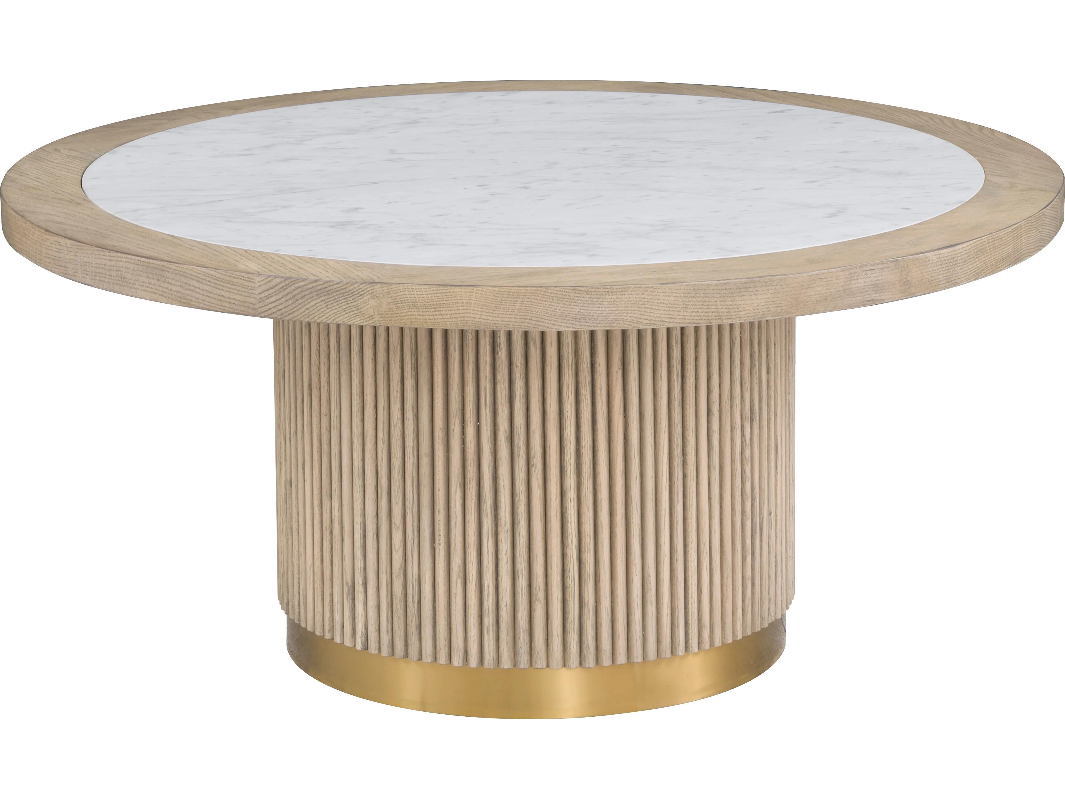 Fairfield Chair Everettmonogram Round Marble Coffee Table
