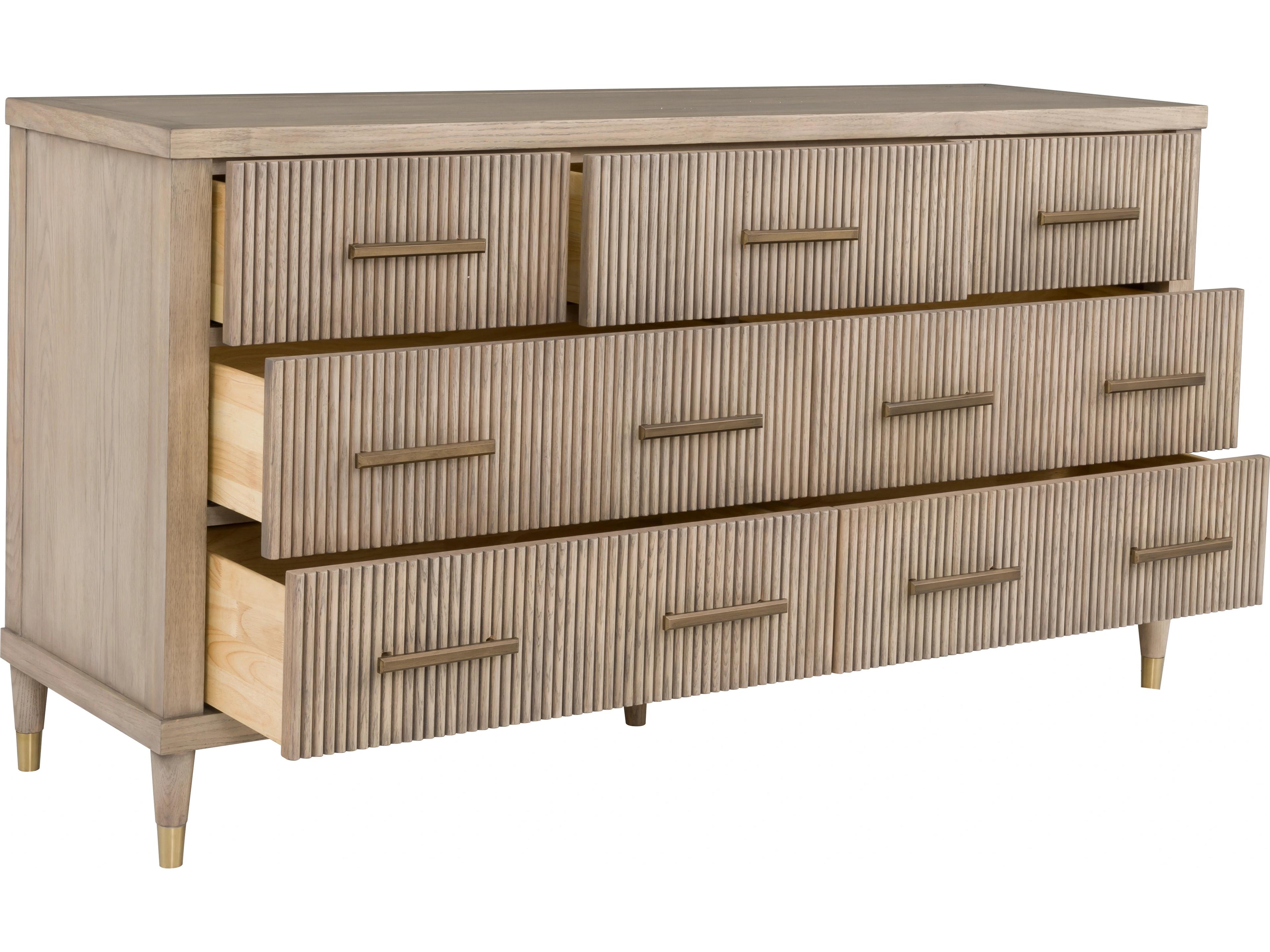 Fairfield Chair Everettmonogram 7-Drawers Natural Solid Wood Double Dresser
