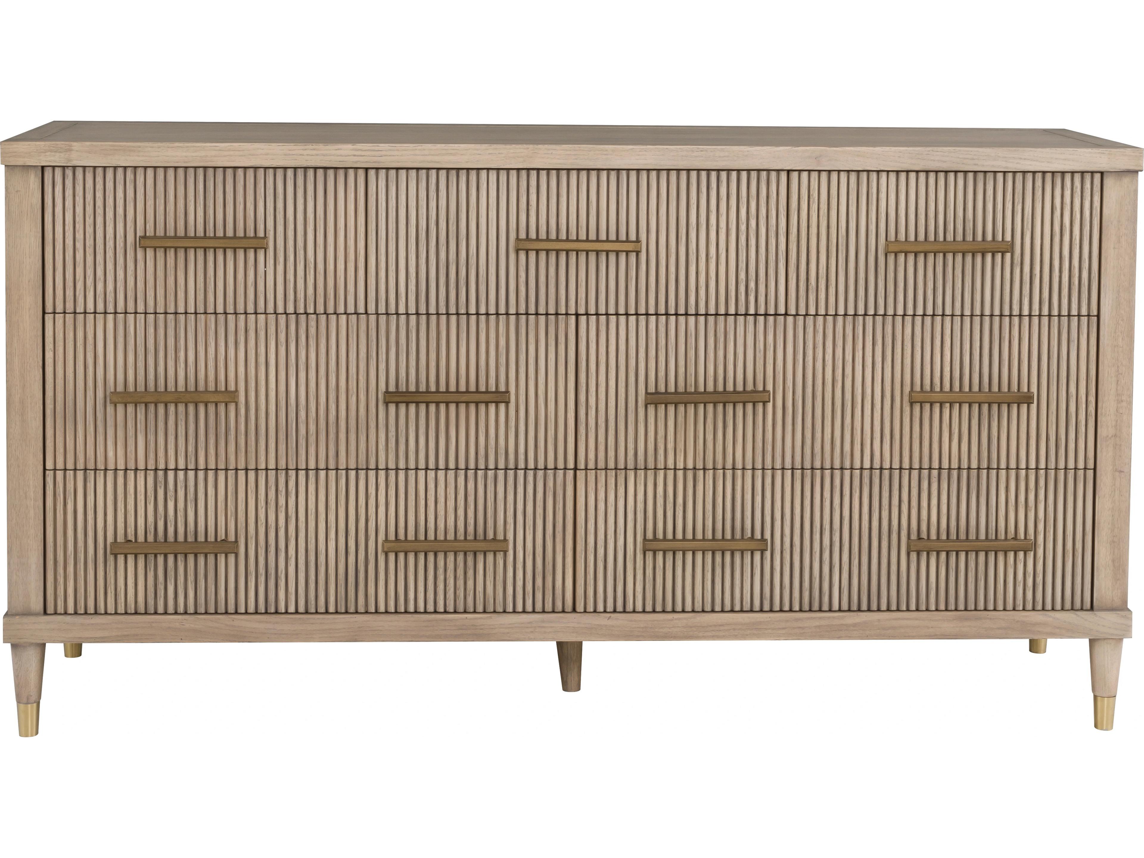 Fairfield Chair Everettmonogram 7-Drawers Natural Solid Wood Double Dresser