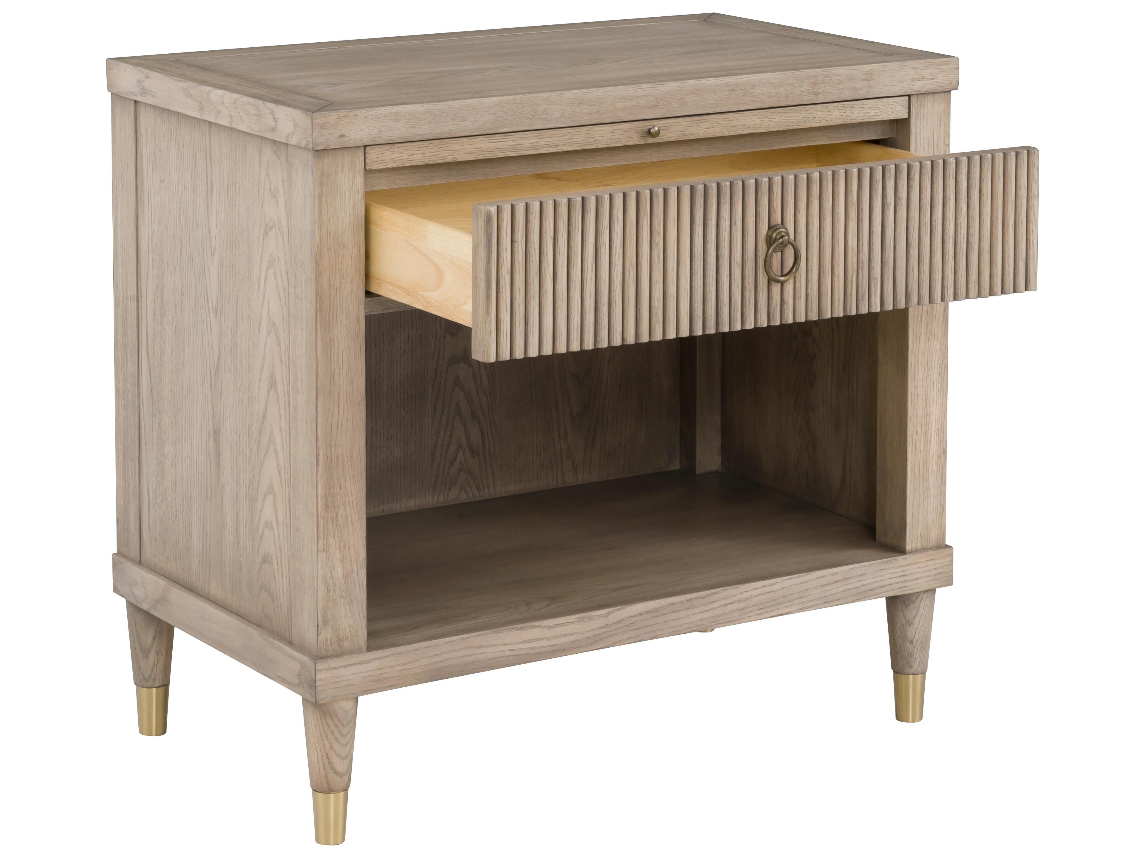 Fairfield Chair Everettmonogram 1-Drawer Natural Oak Wood Nightstand