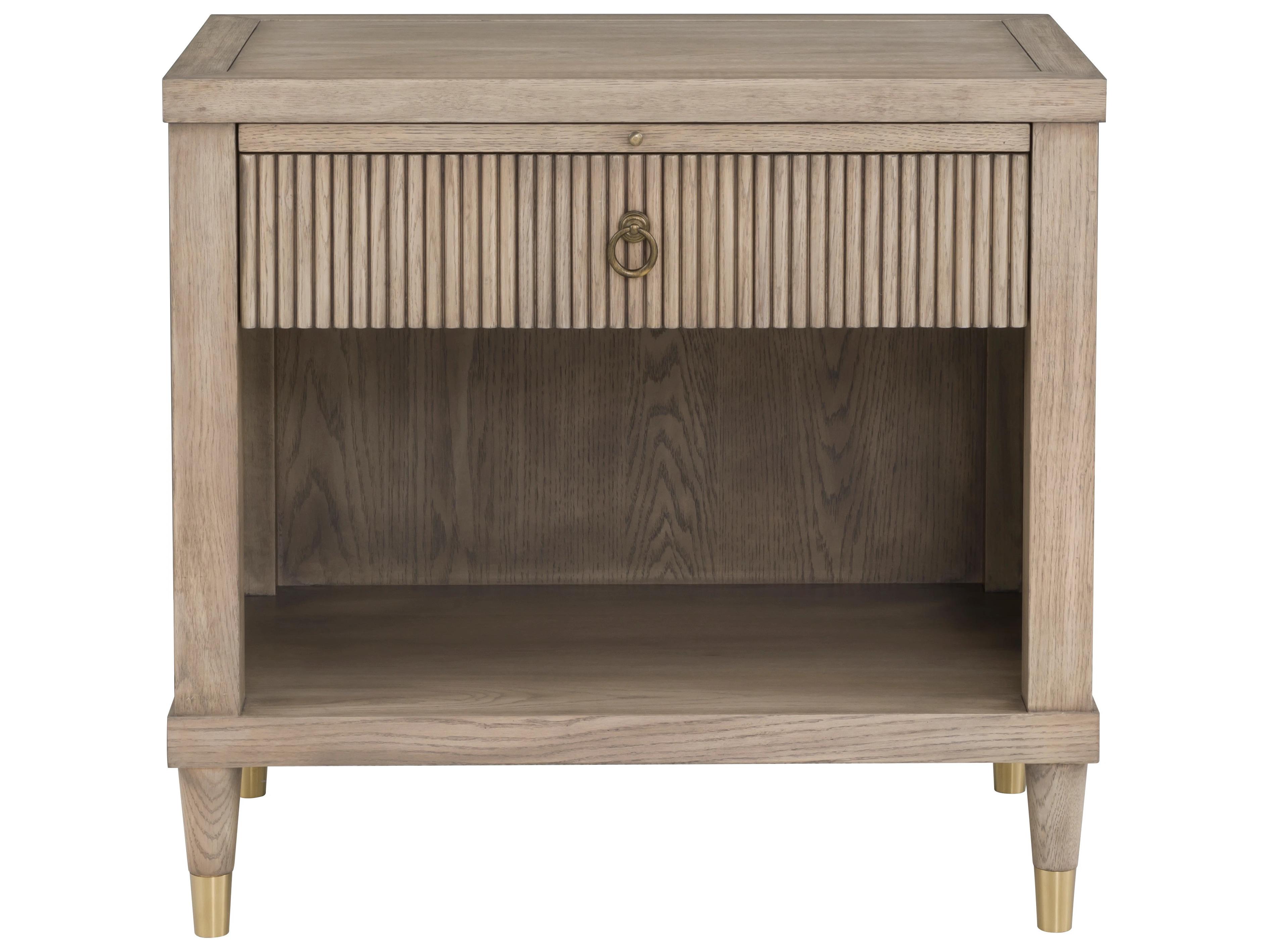 Fairfield Chair Everettmonogram 1-Drawer Natural Oak Wood Nightstand