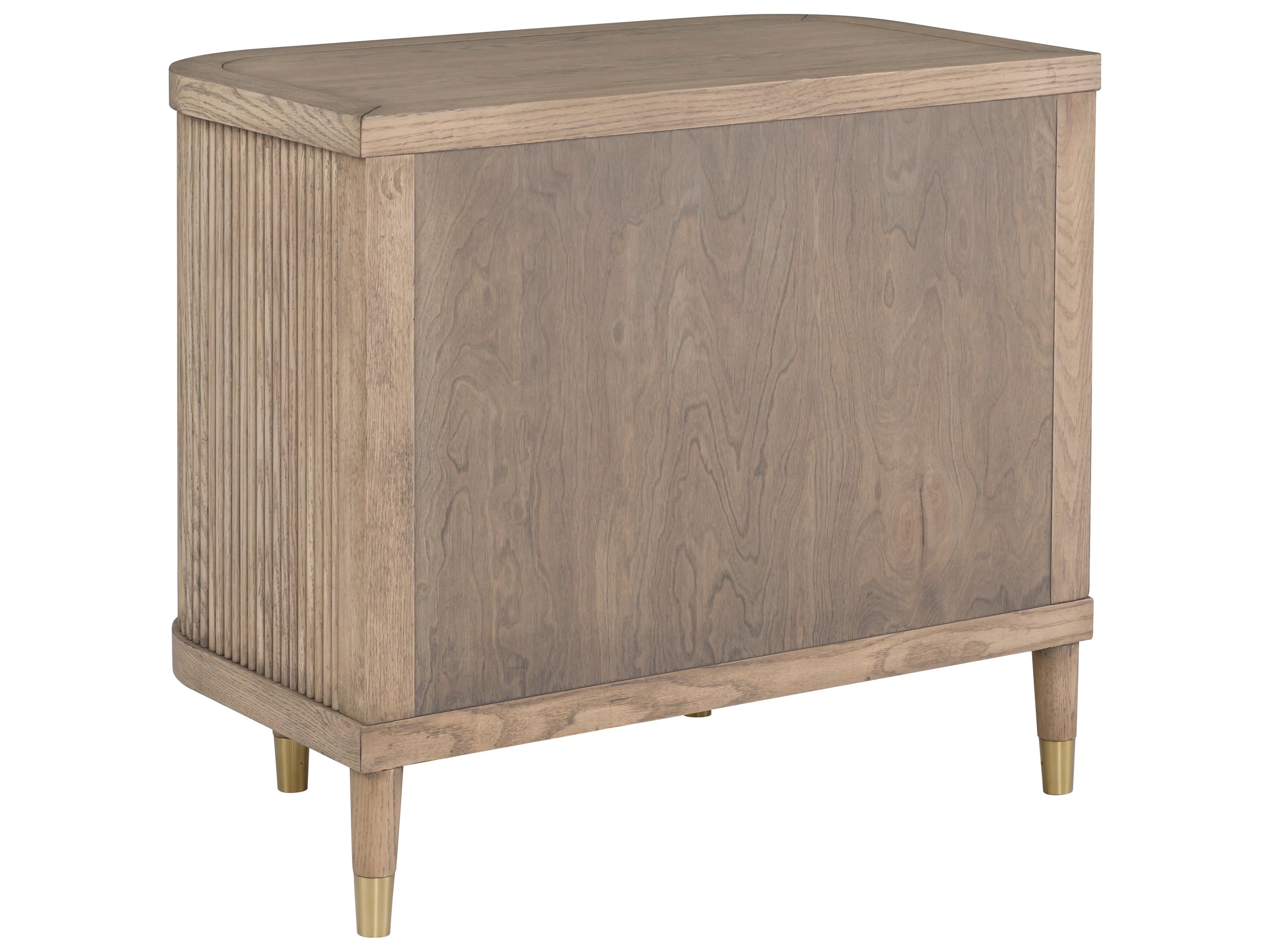 Fairfield Chair Everettmonogram 1-Drawer Natural Solid Wood Nightstand