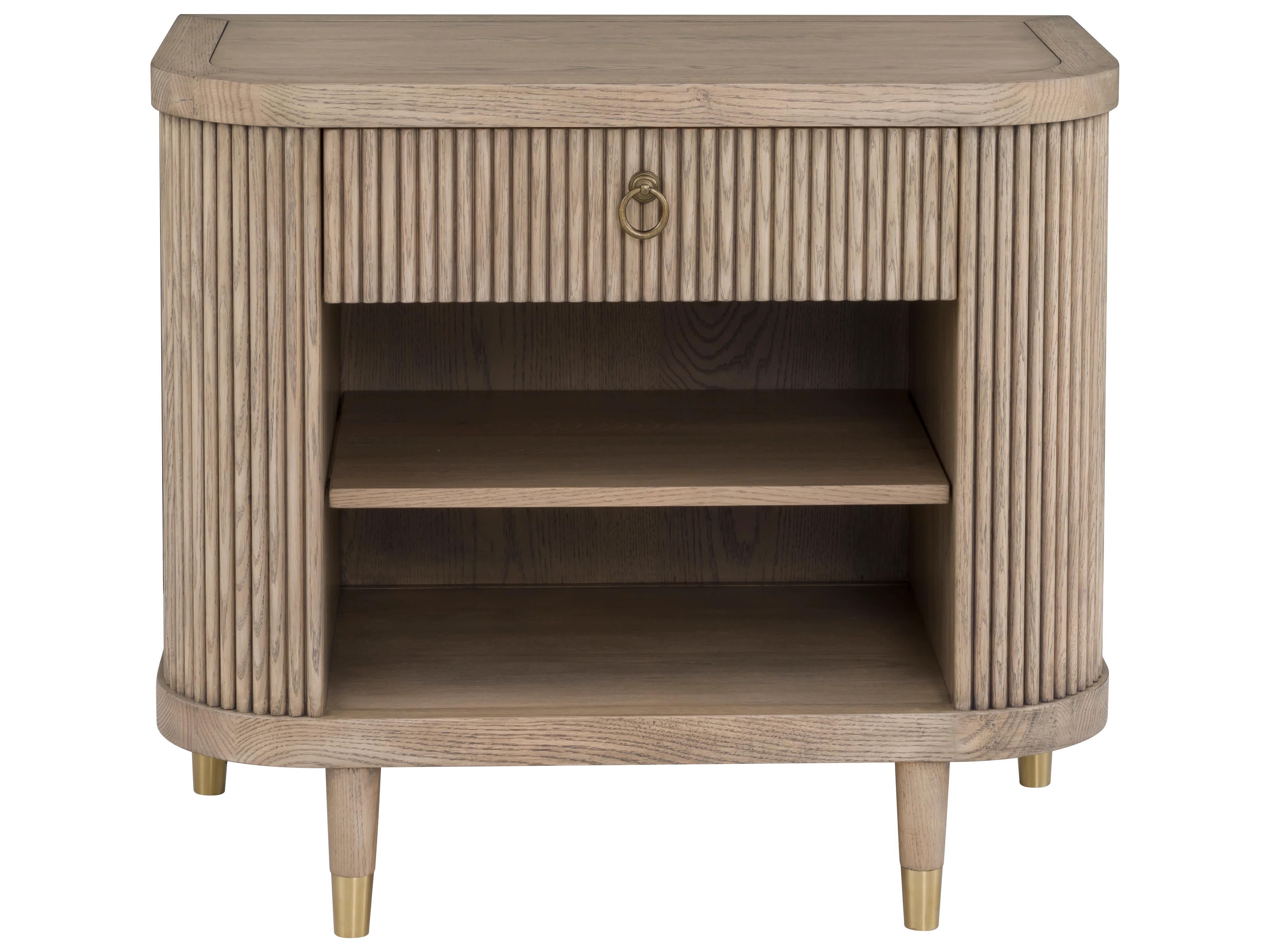 Fairfield Chair Everettmonogram 1-Drawer Natural Solid Wood Nightstand