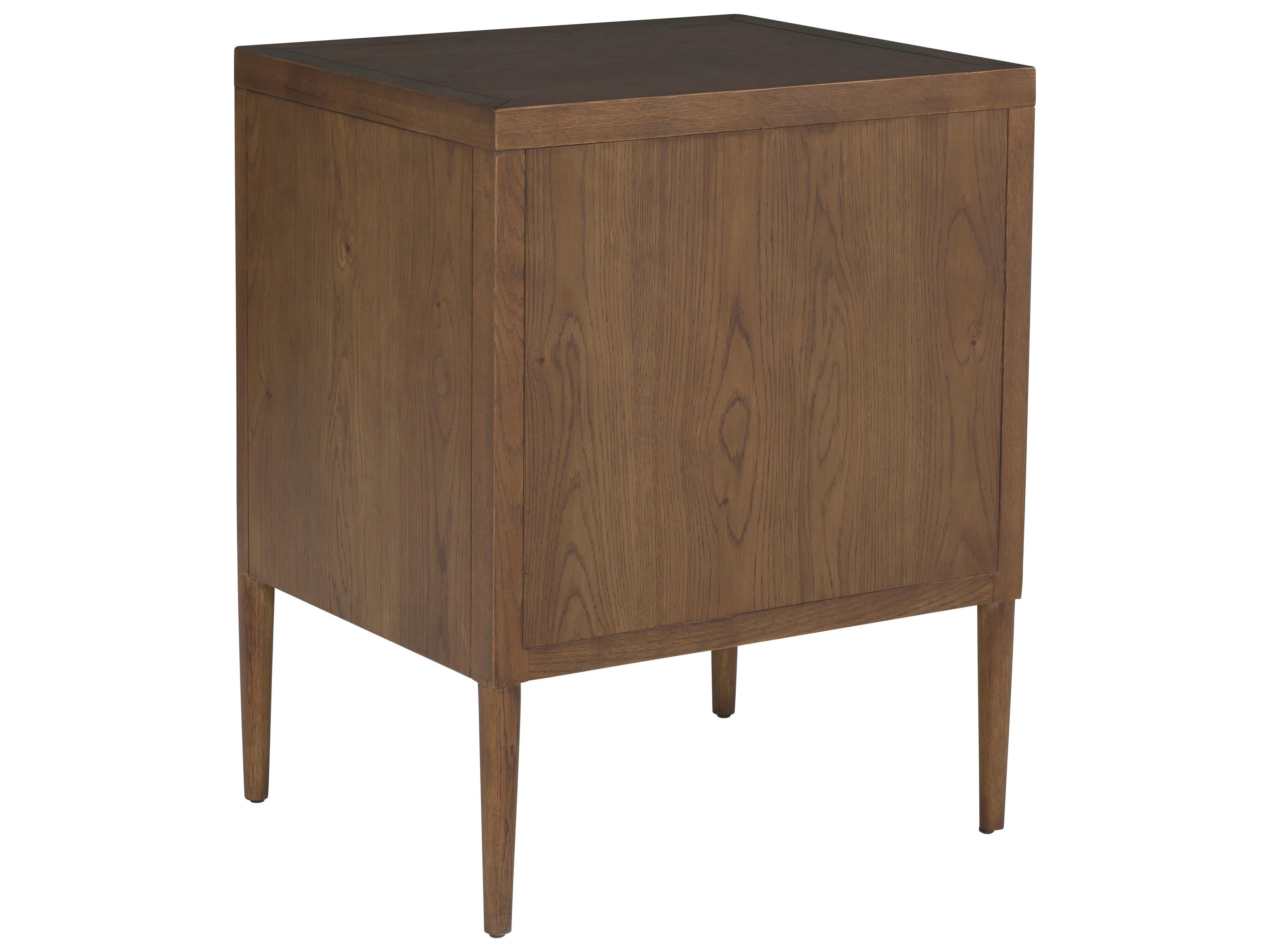 Fairfield Chair Maxwellmonogram 2-Drawers Brown Oak Wood Nightstand