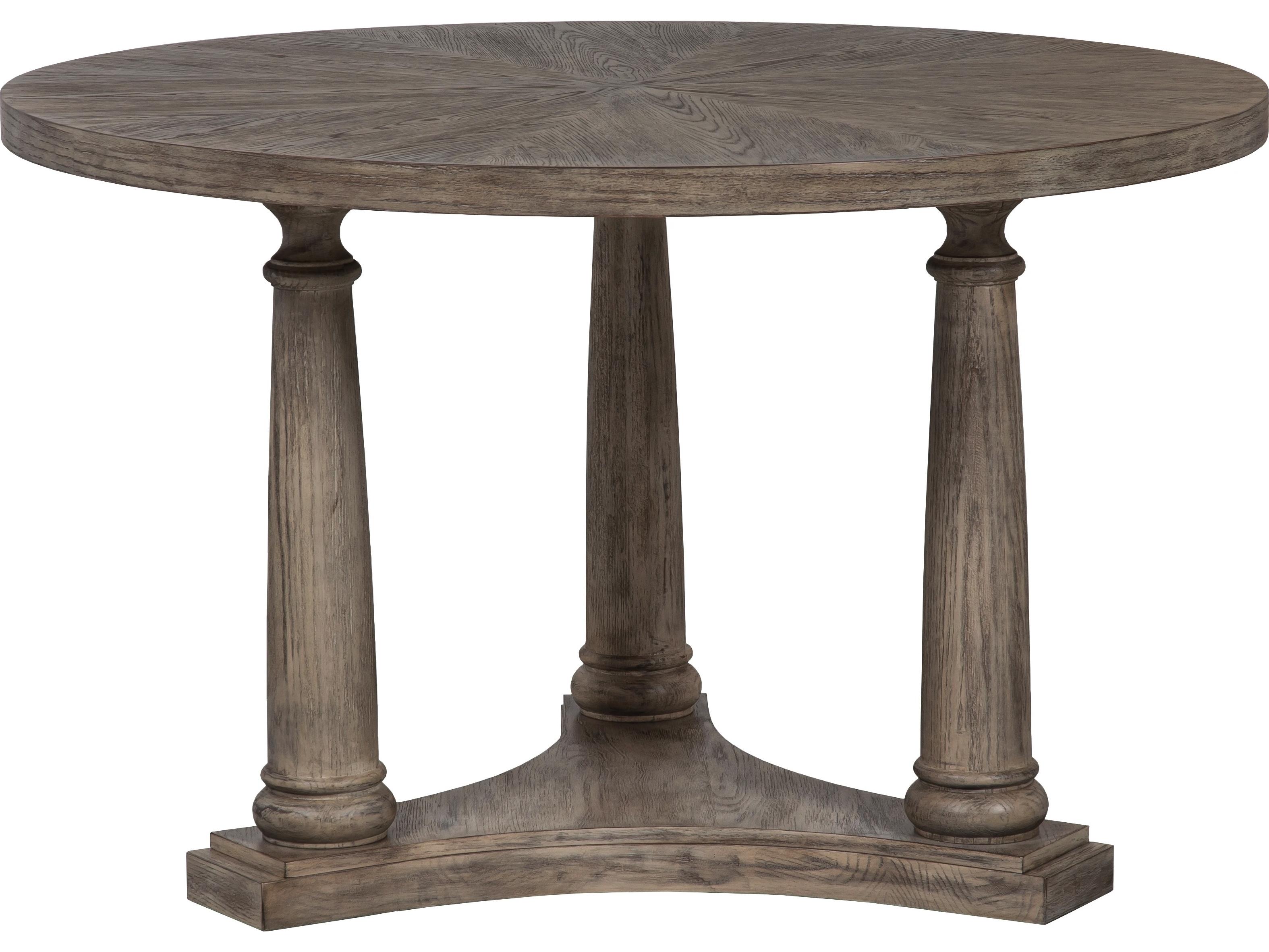 Fairfield Chair Monogram Round Wood End Table