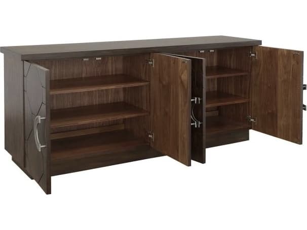 Fairfield Chair Monogram 78" Walnut Wood Sideboard