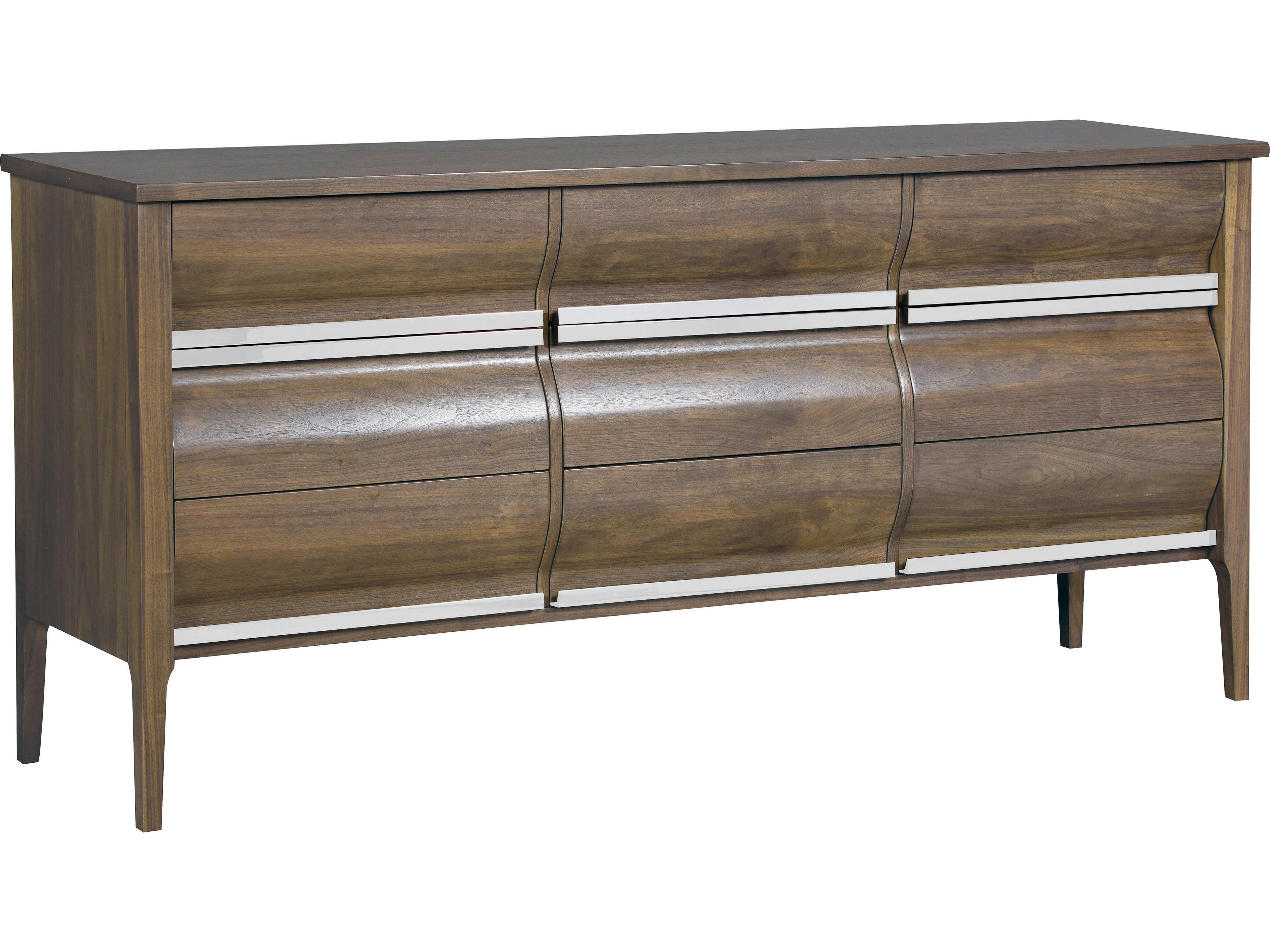 Fairfield Chair Monogram Brown Walnut Wood Dresser