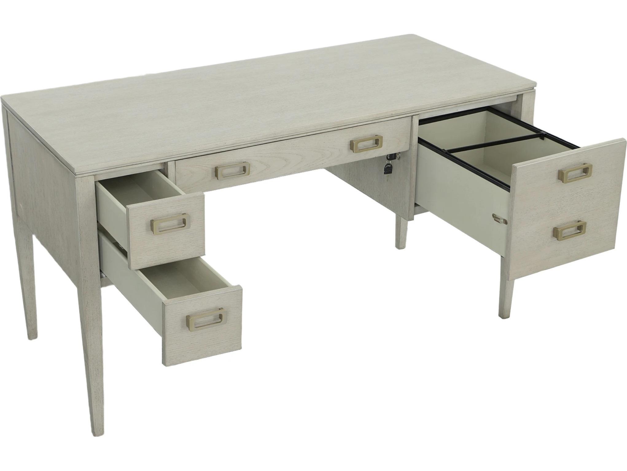 Fairfield Chair Monogram Gray Walnut Wood Secretary Desk