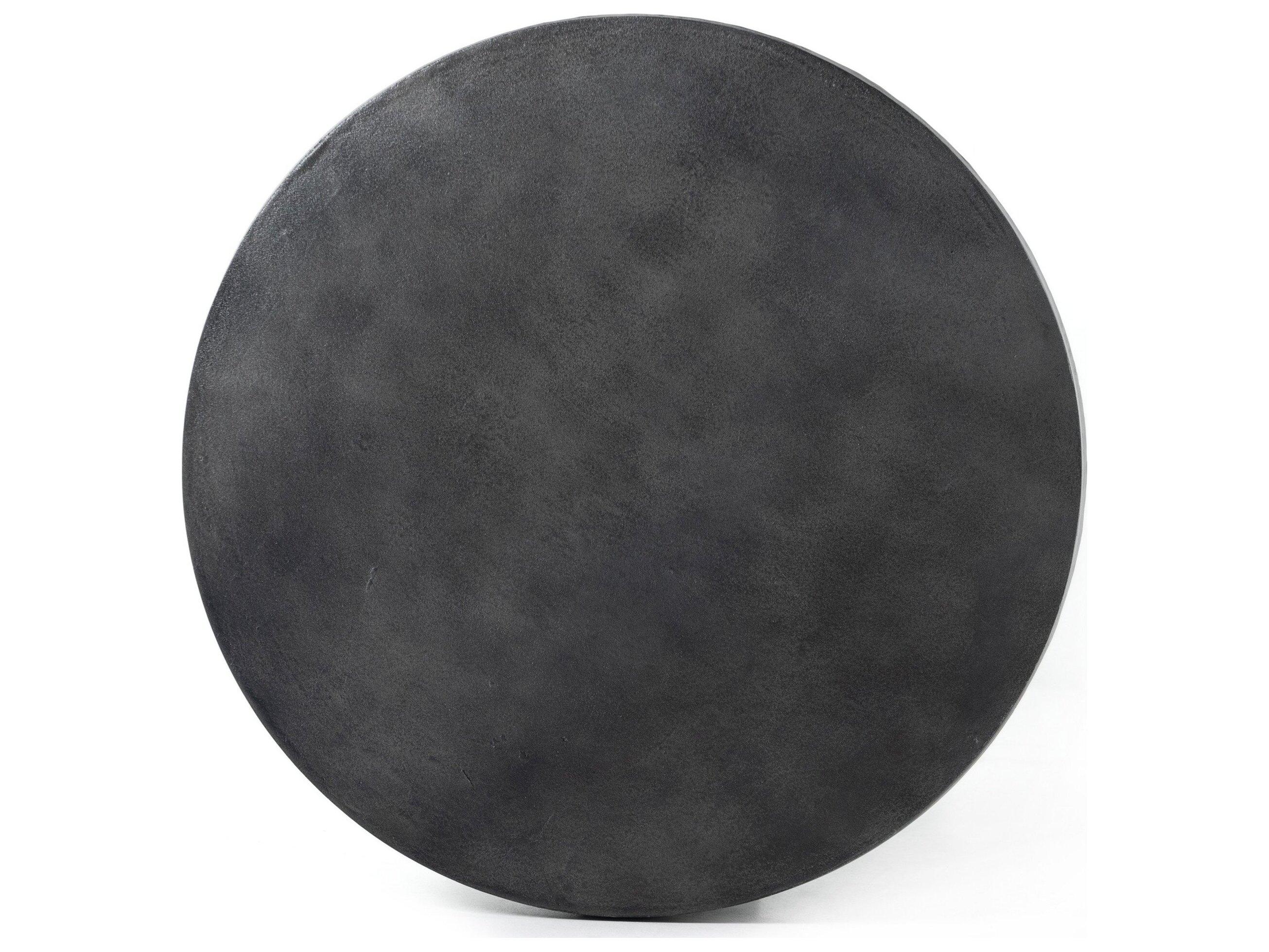 Four Hands Outdoor Marlow Aged Grey Aluminum Round End Table