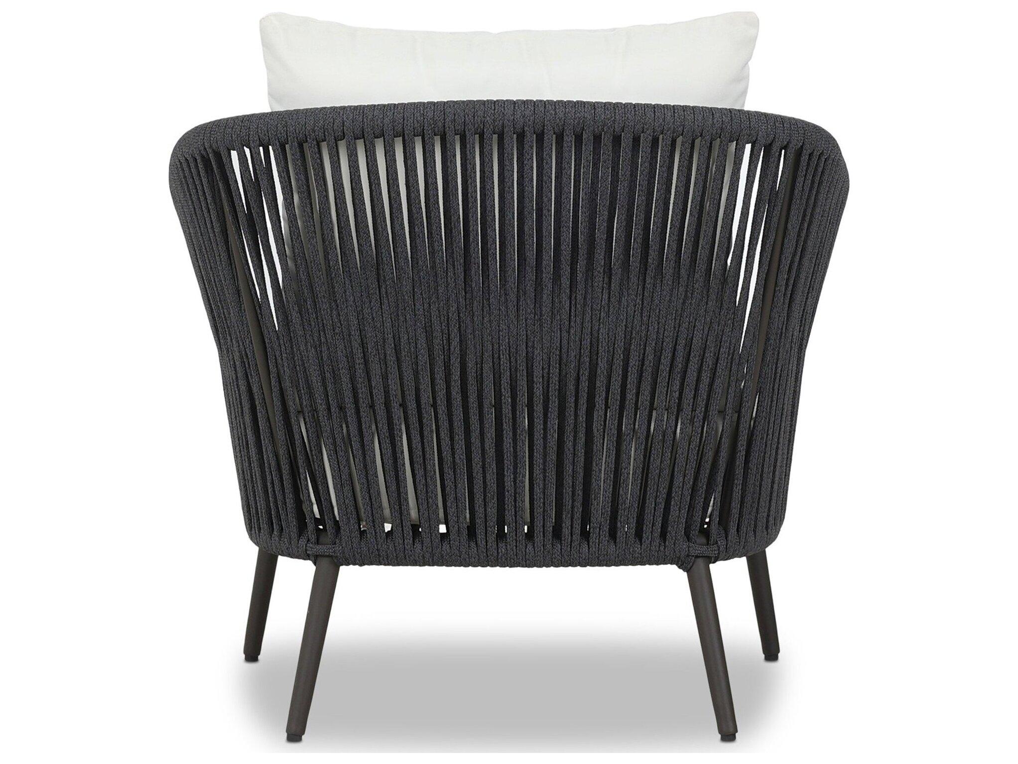 Four Hands Outdoor Solano Porto Bronze Aluminum Cushion Lounge Chair in Arashi Salt