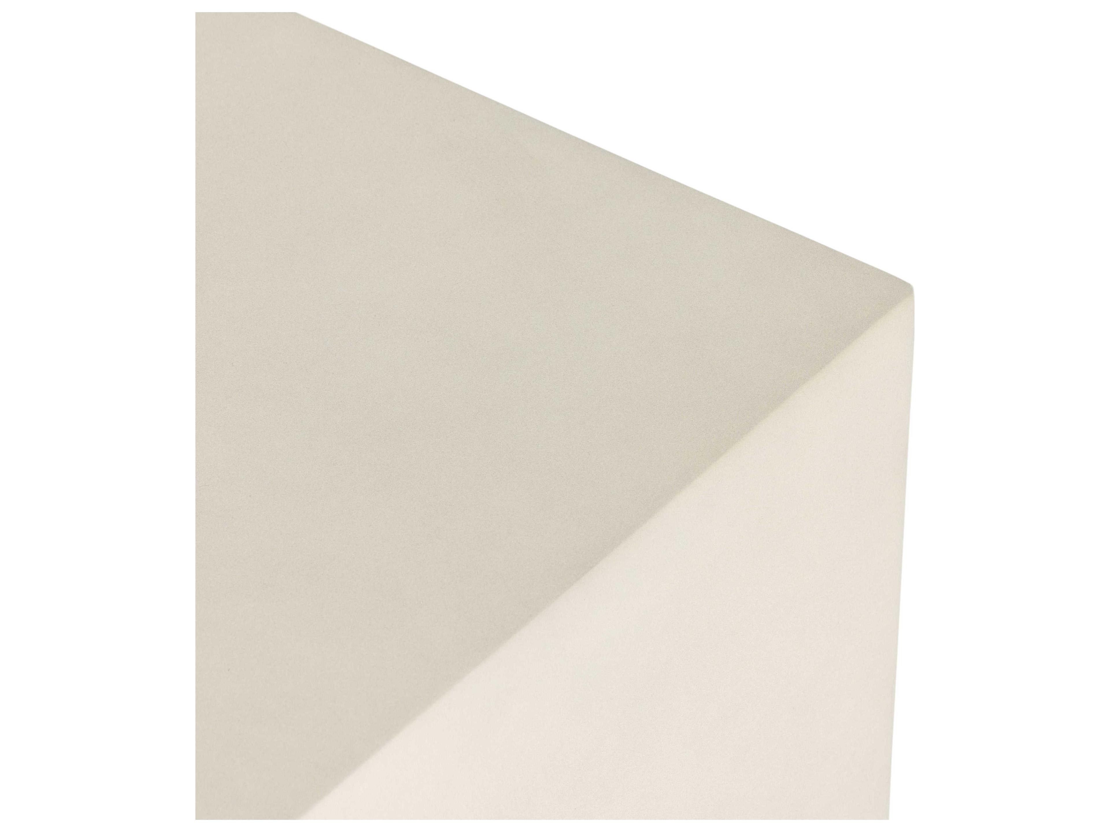 Four Hands Outdoor Bina White Concrete Rectangular End Table