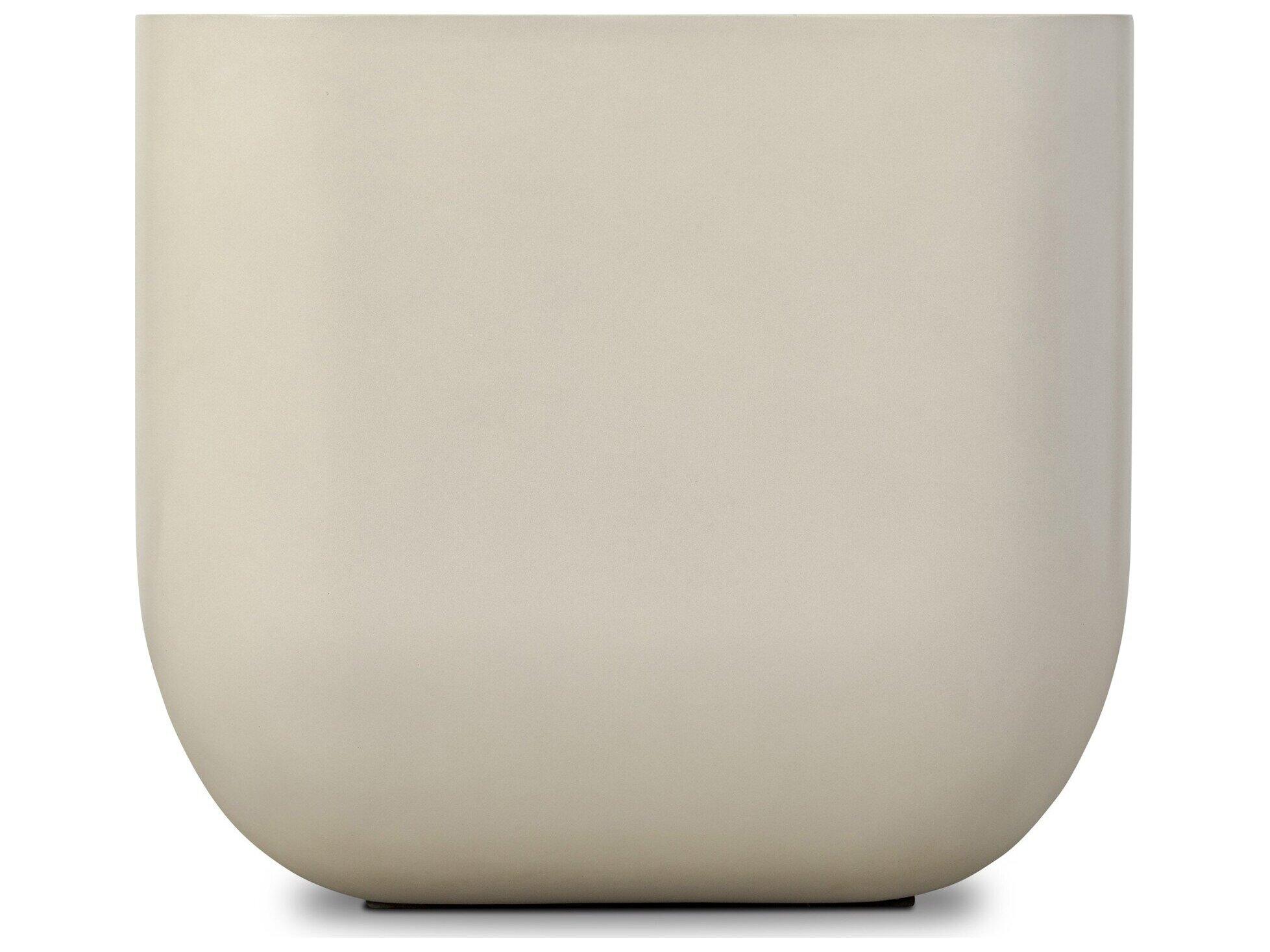 Four Hands Outdoor Thayer White Square Concrete End Table