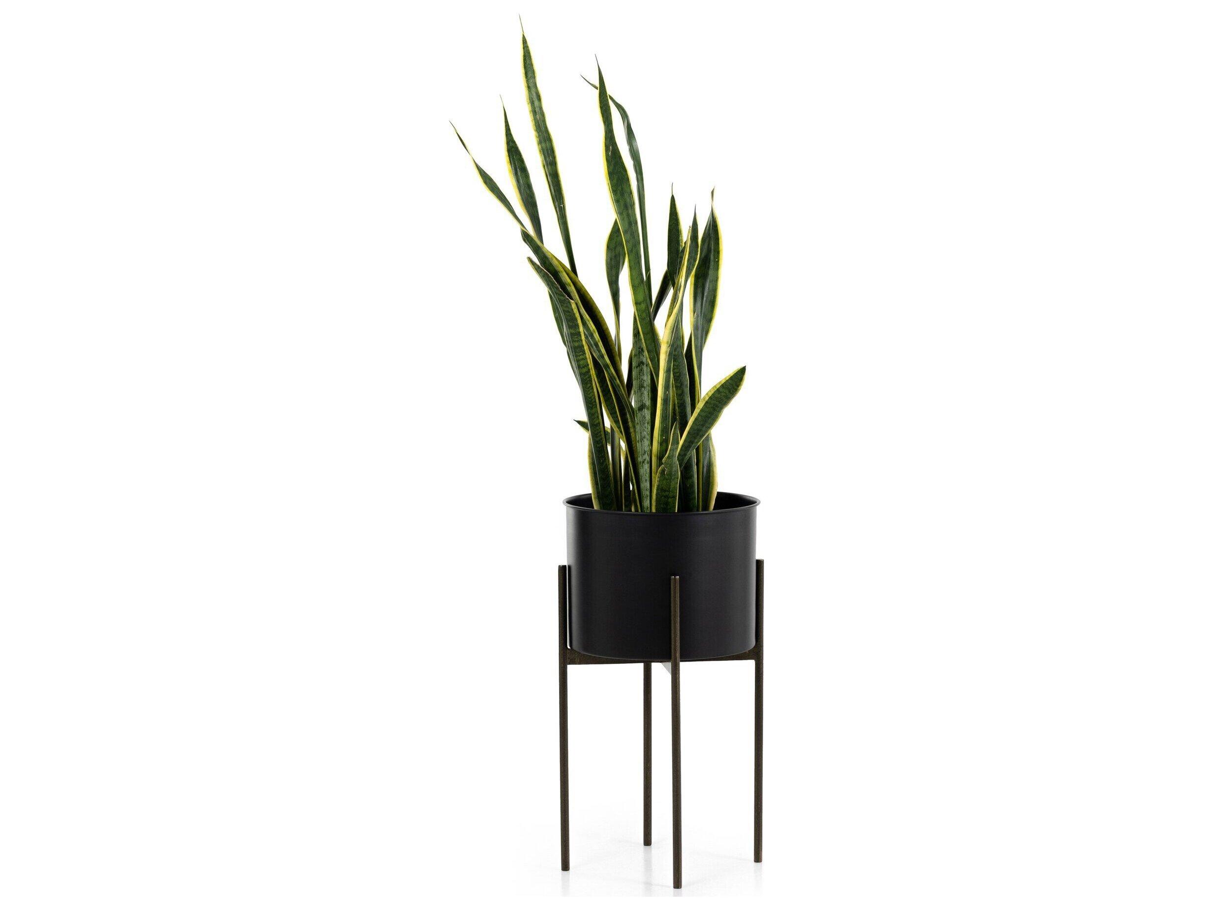 Four Hands Outdoor Marlow Matte Black Iron Planter