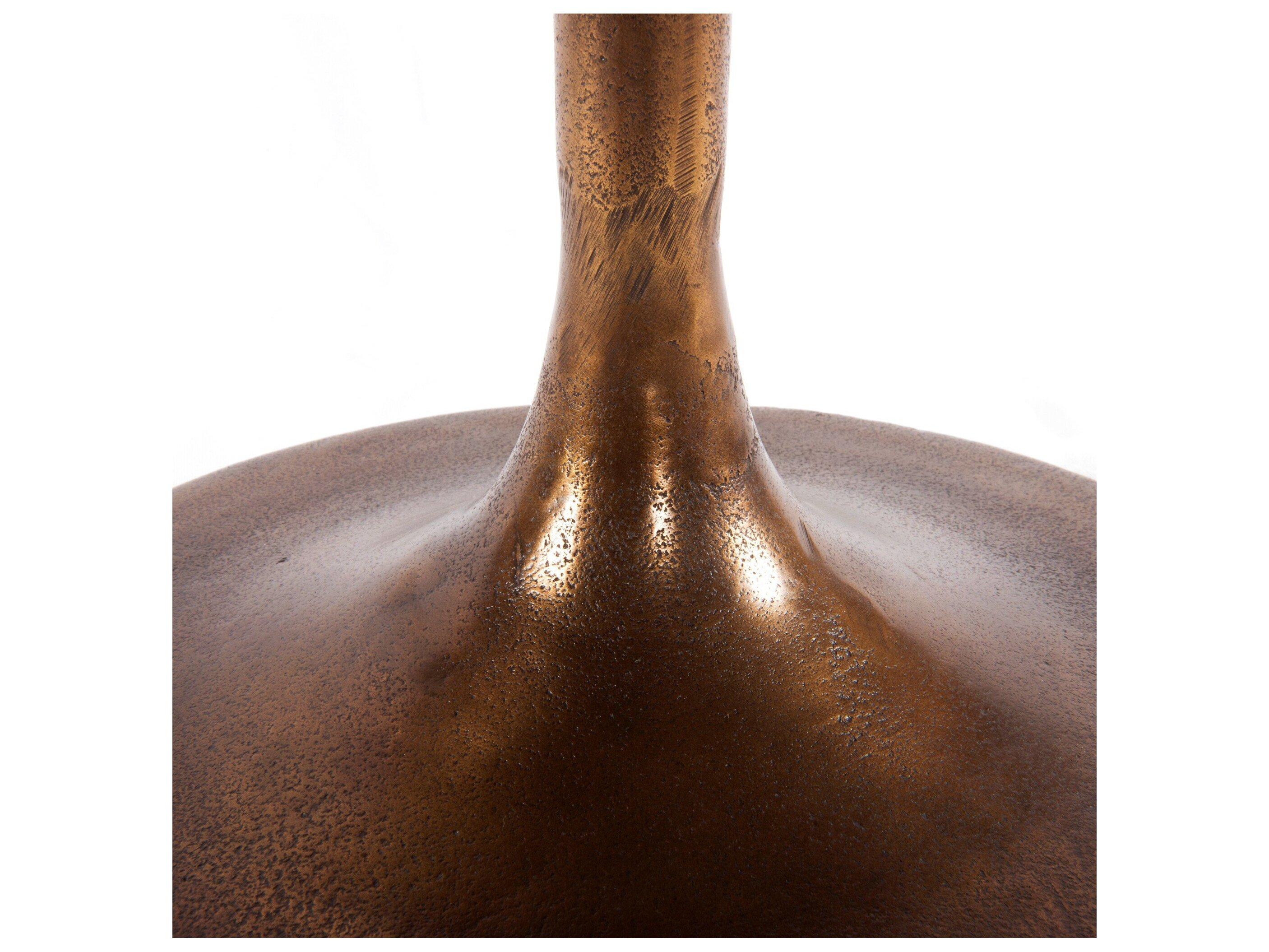 Four Hands Outdoor Marlow Antique Rust Round End Table