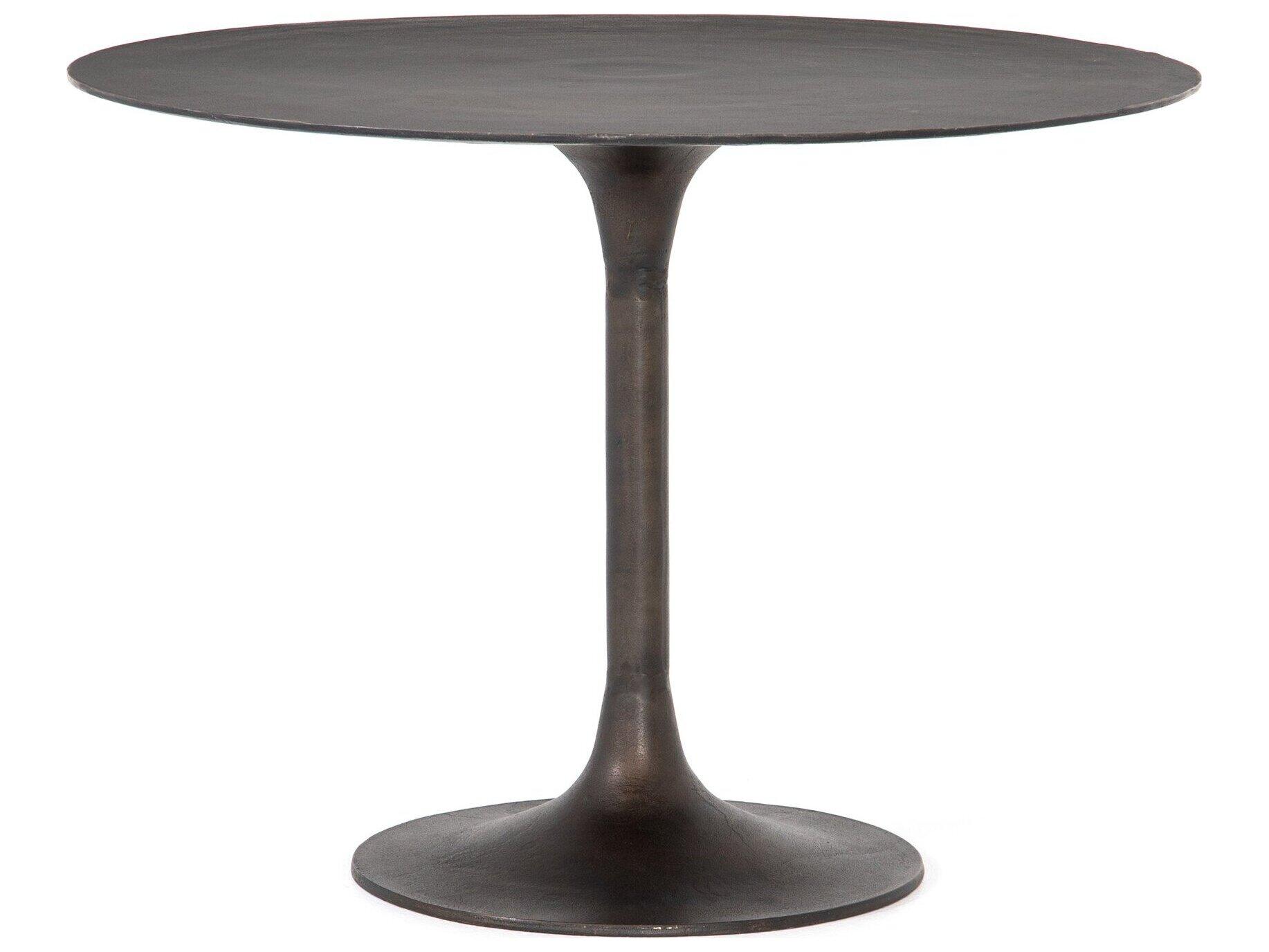 Luxecor Globetrotter Outdoor Antique Rust Round Bistro Table