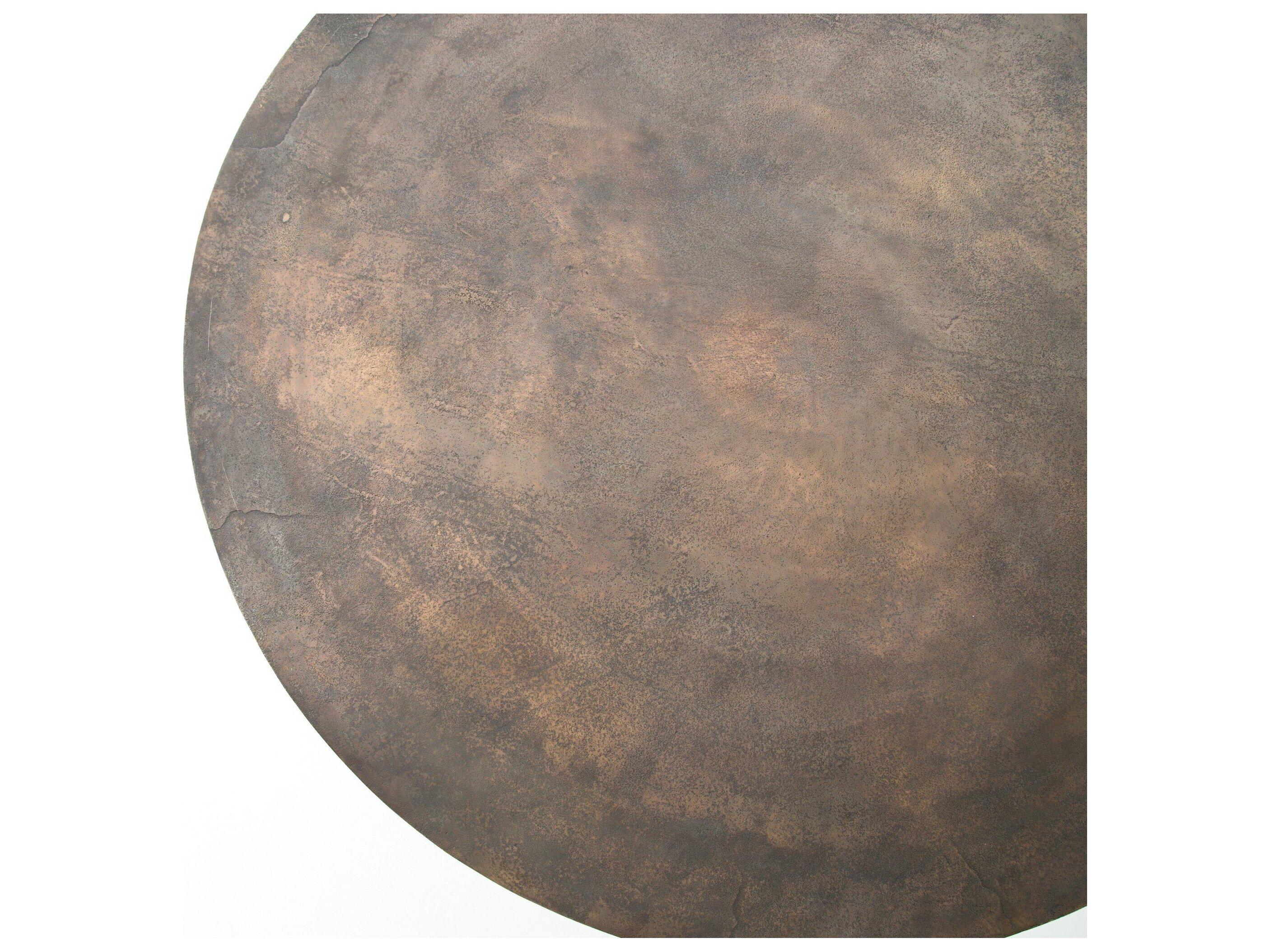 Luxecor Globetrotter Outdoor Antique Rust Round Bistro Table