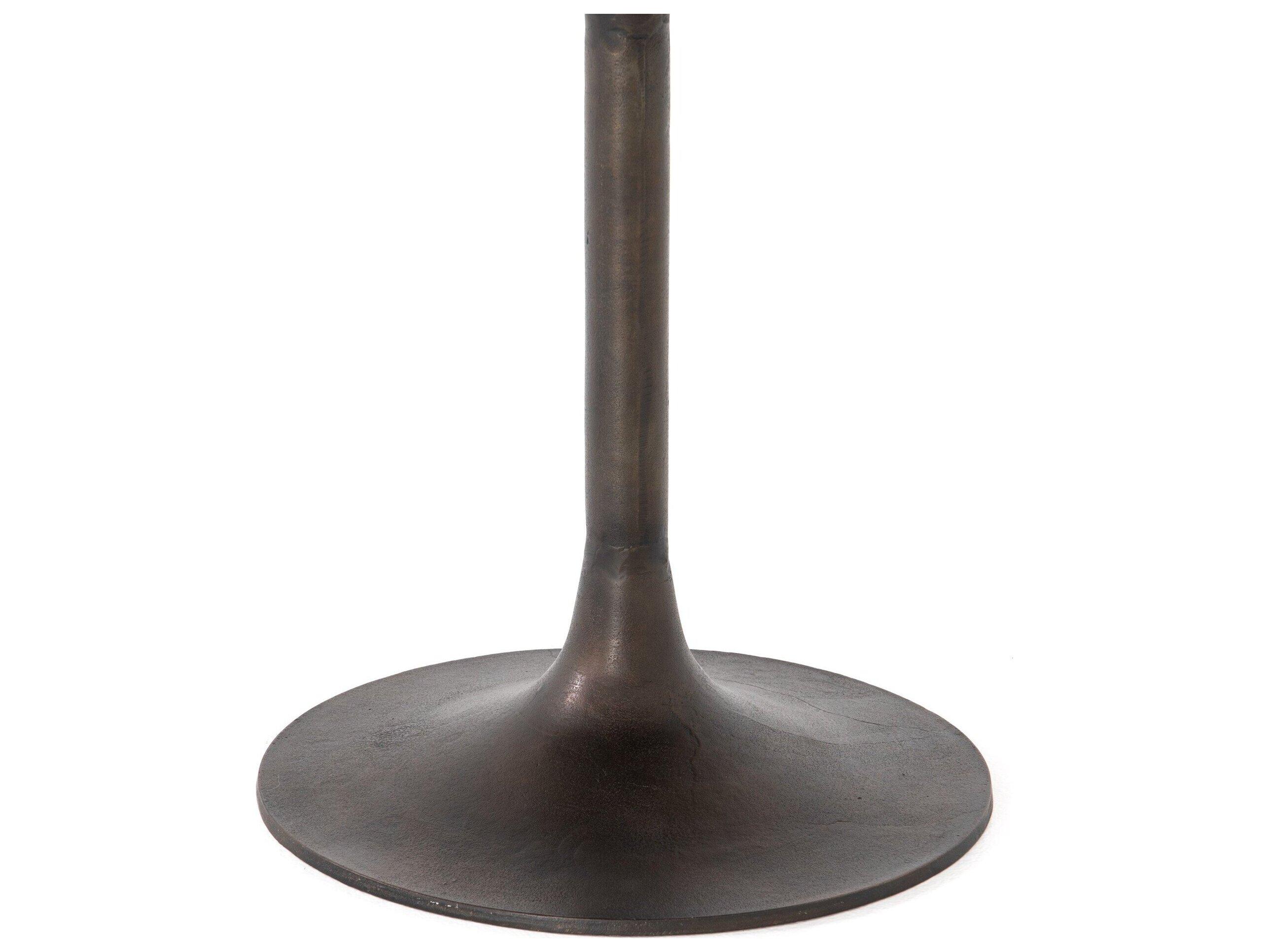 Luxecor Globetrotter Outdoor Antique Rust Round Bistro Table