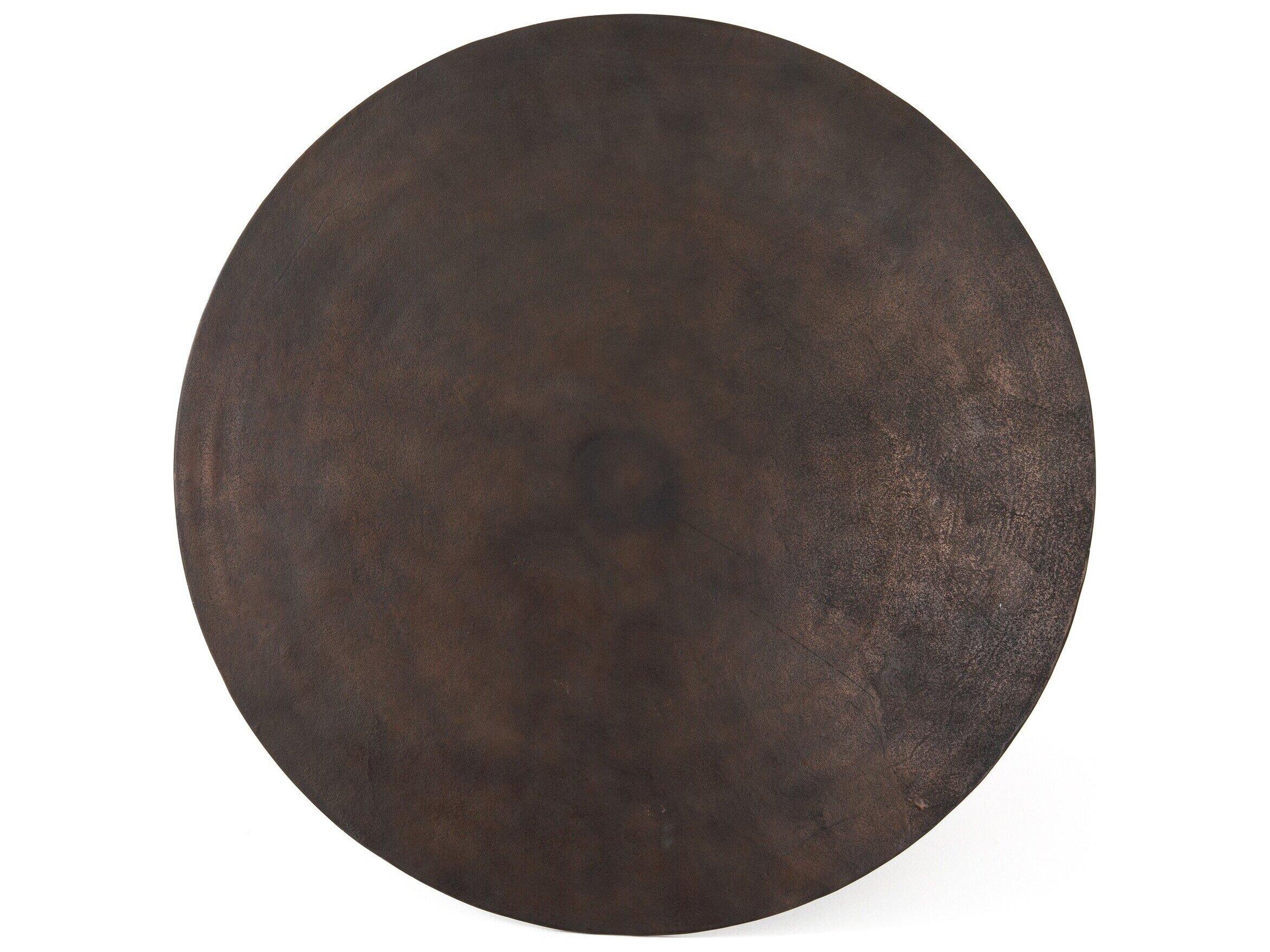 Luxecor Globetrotter Outdoor Antique Rust Round Bistro Table