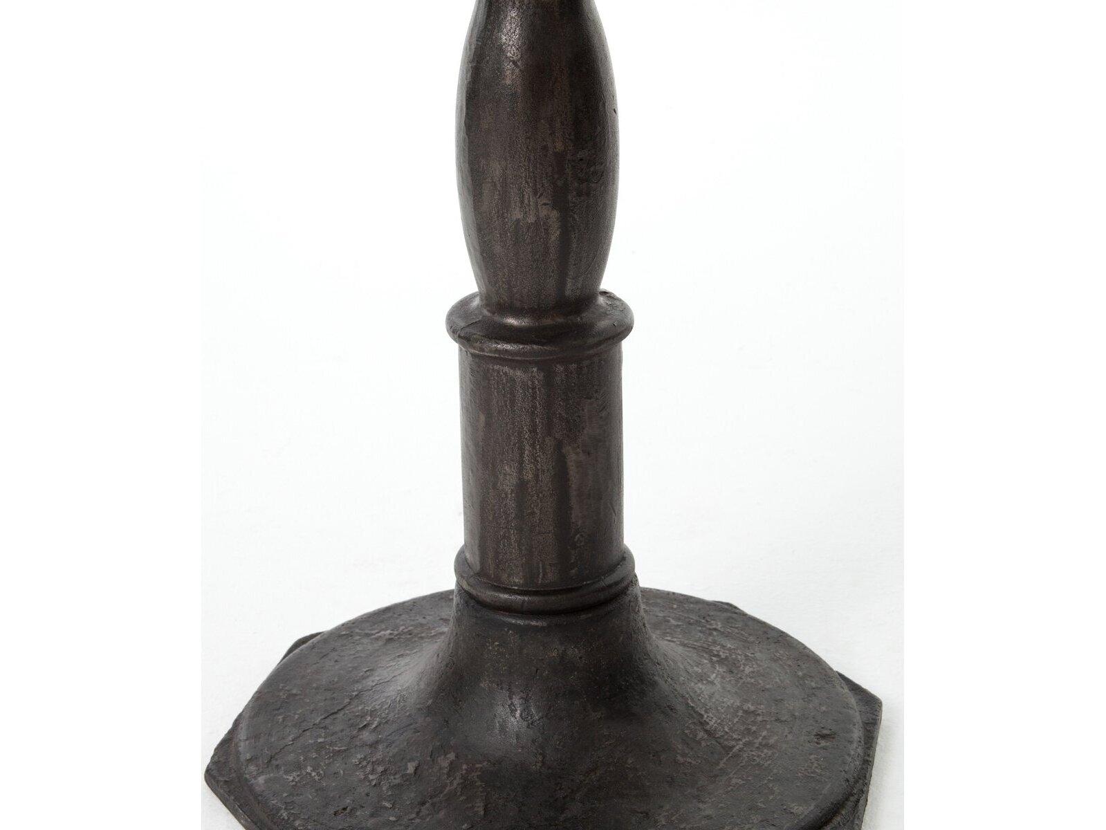 Four Hands Outdoor Rockwell Lucy Carbon Wash Iron 36" Round Bistro Table