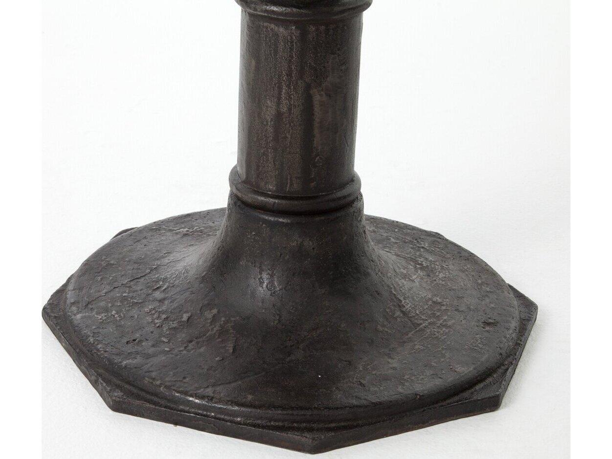 Four Hands Outdoor Rockwell Lucy Carbon Wash Iron 36" Round Bistro Table