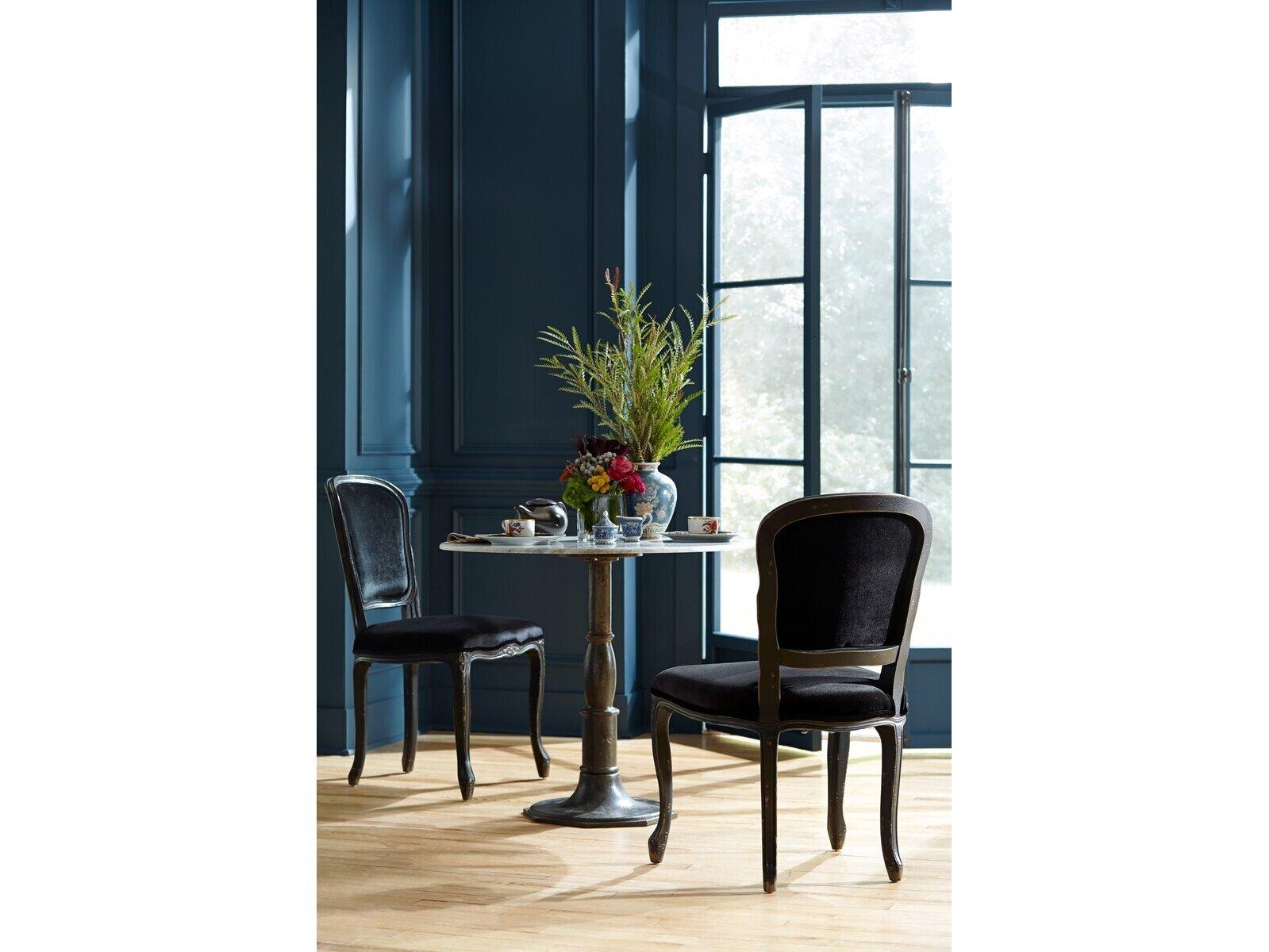 Four Hands Outdoor Rockwell Lucy Carbon Wash Iron 36" Round Bistro Table