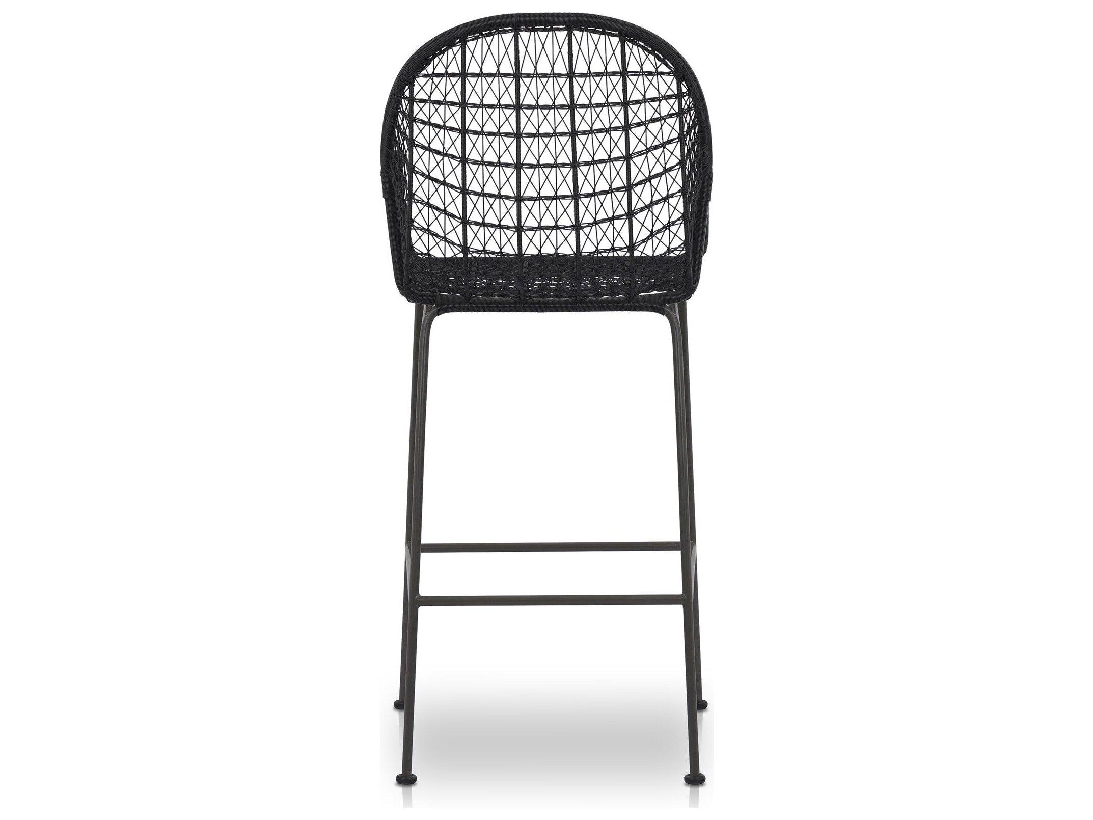 Four Hands Outdoor Grass Roots Wicker Bar Stool