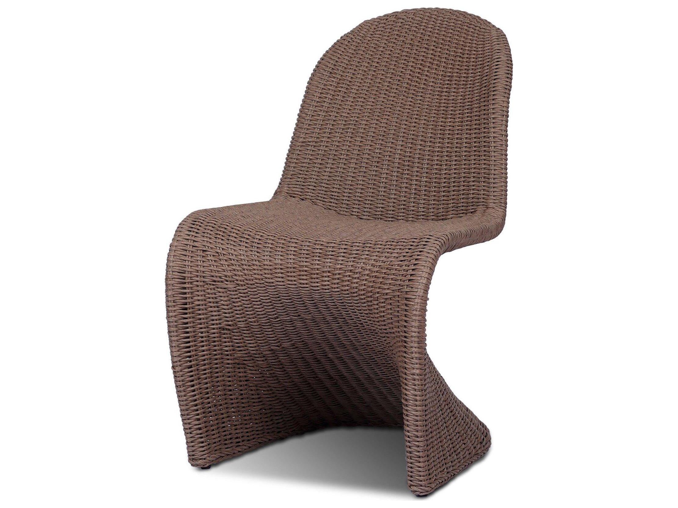 Four Hands Outdoor Grass Roots Portia Tanned Weave Dining Side Chair