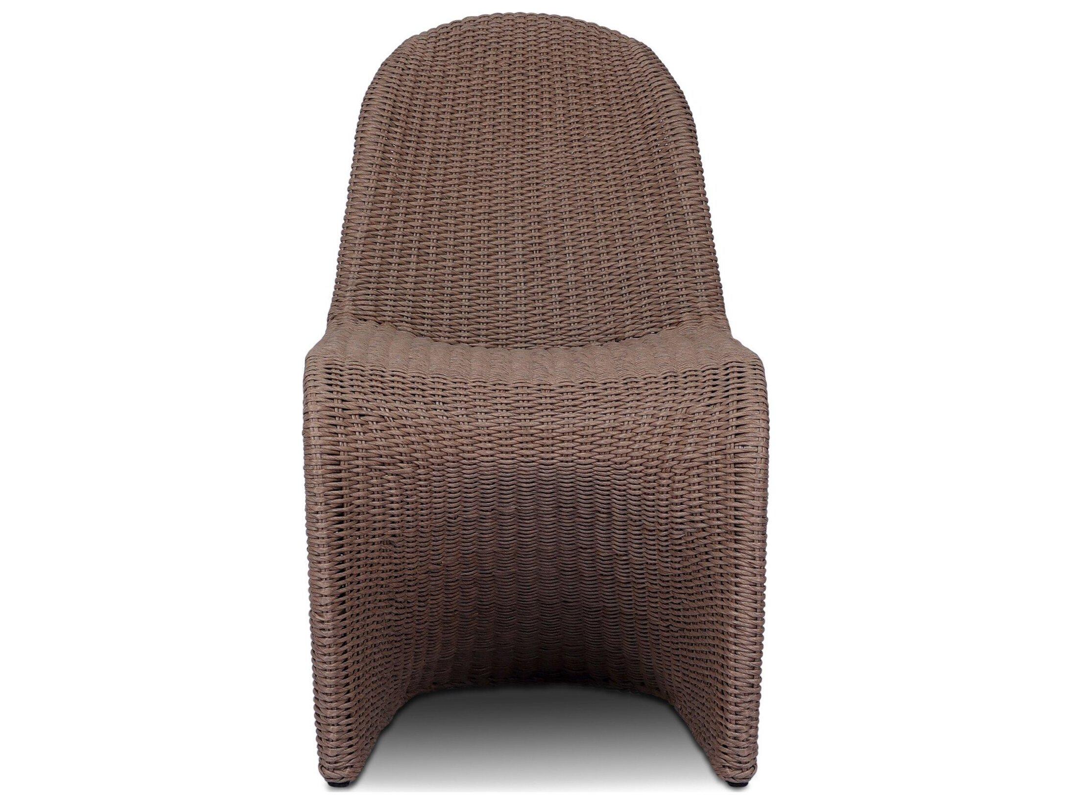 Four Hands Outdoor Grass Roots Portia Tanned Weave Dining Side Chair