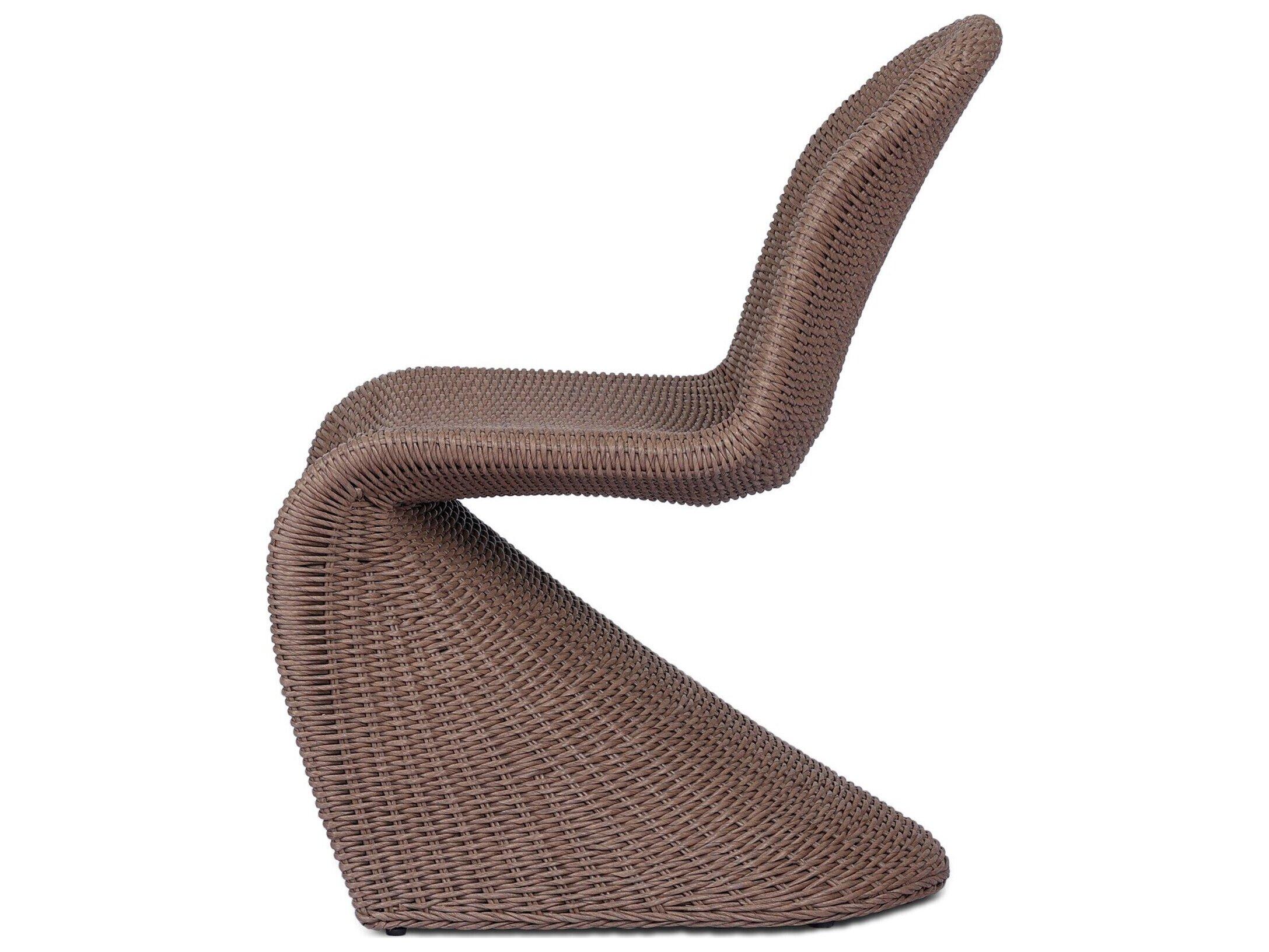 Four Hands Outdoor Grass Roots Portia Tanned Weave Dining Side Chair