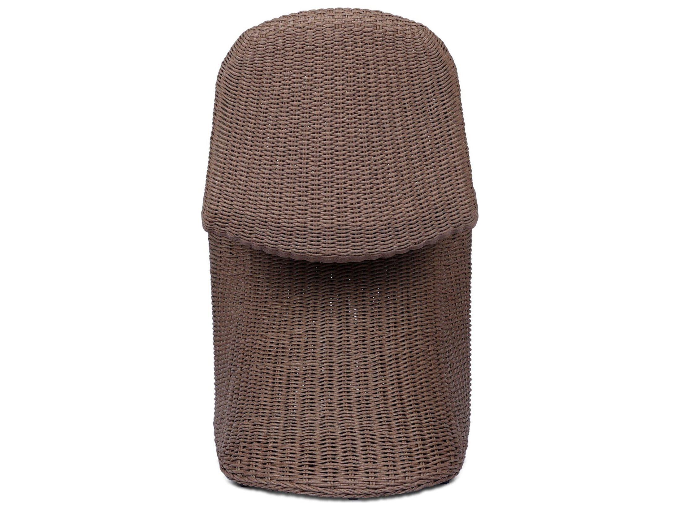 Four Hands Outdoor Grass Roots Portia Tanned Weave Dining Side Chair