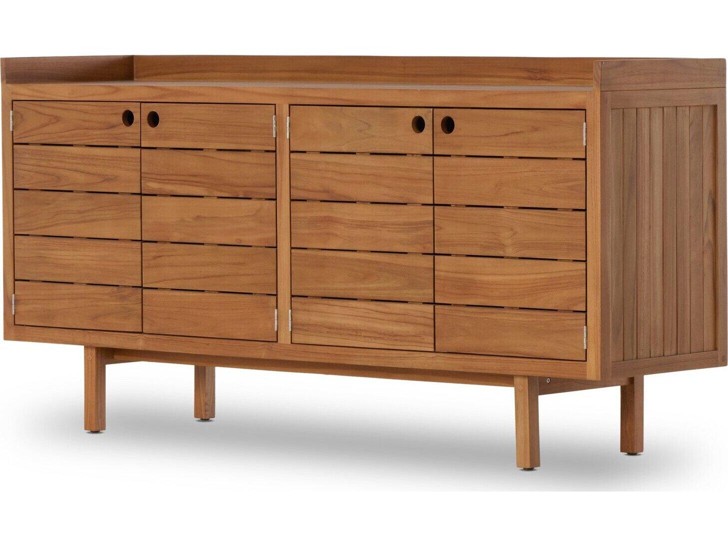Four Hands Outdoor Solano Natural Teak Rectangular Sideboard