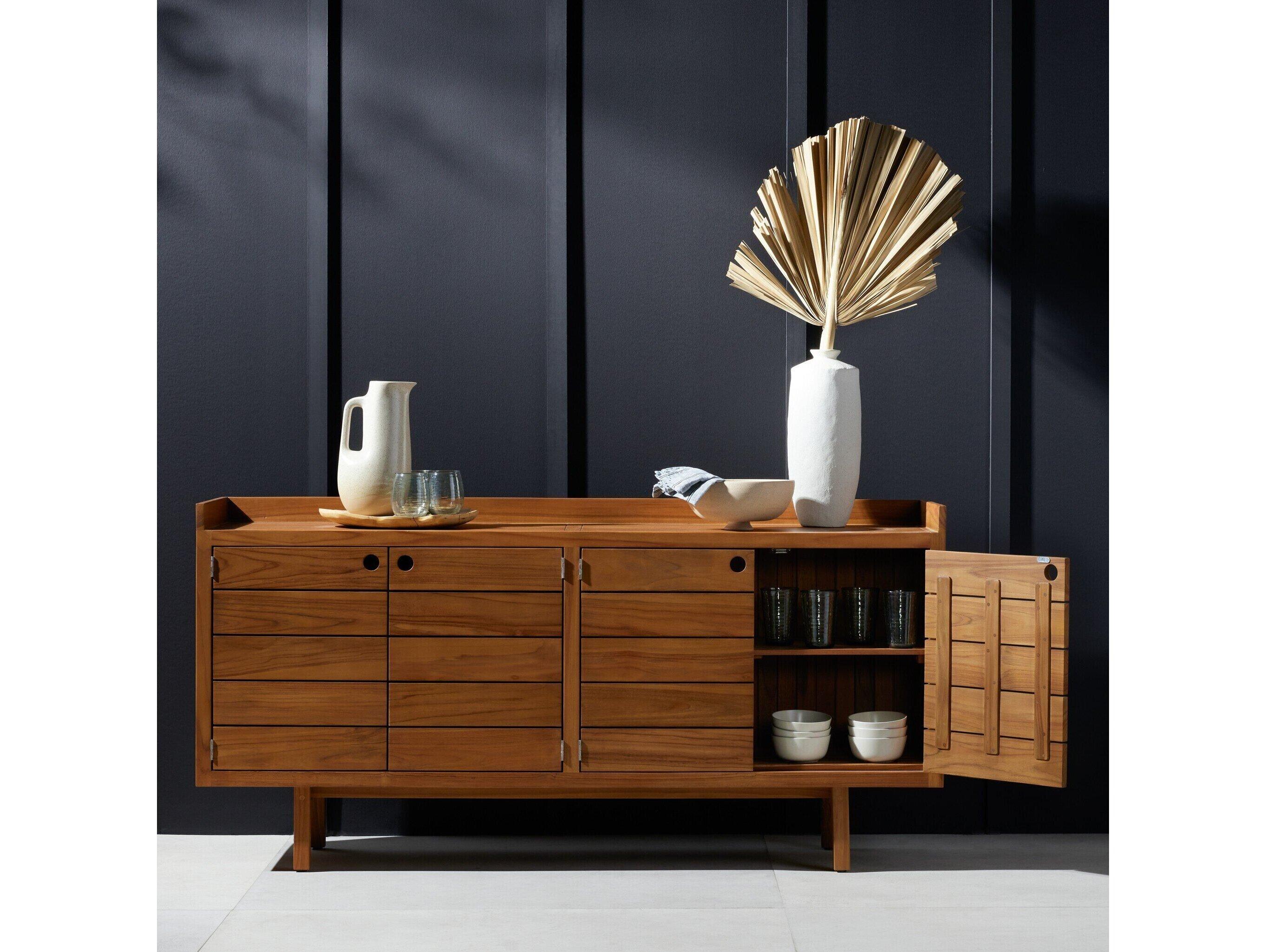 Four Hands Outdoor Solano Natural Teak Rectangular Sideboard