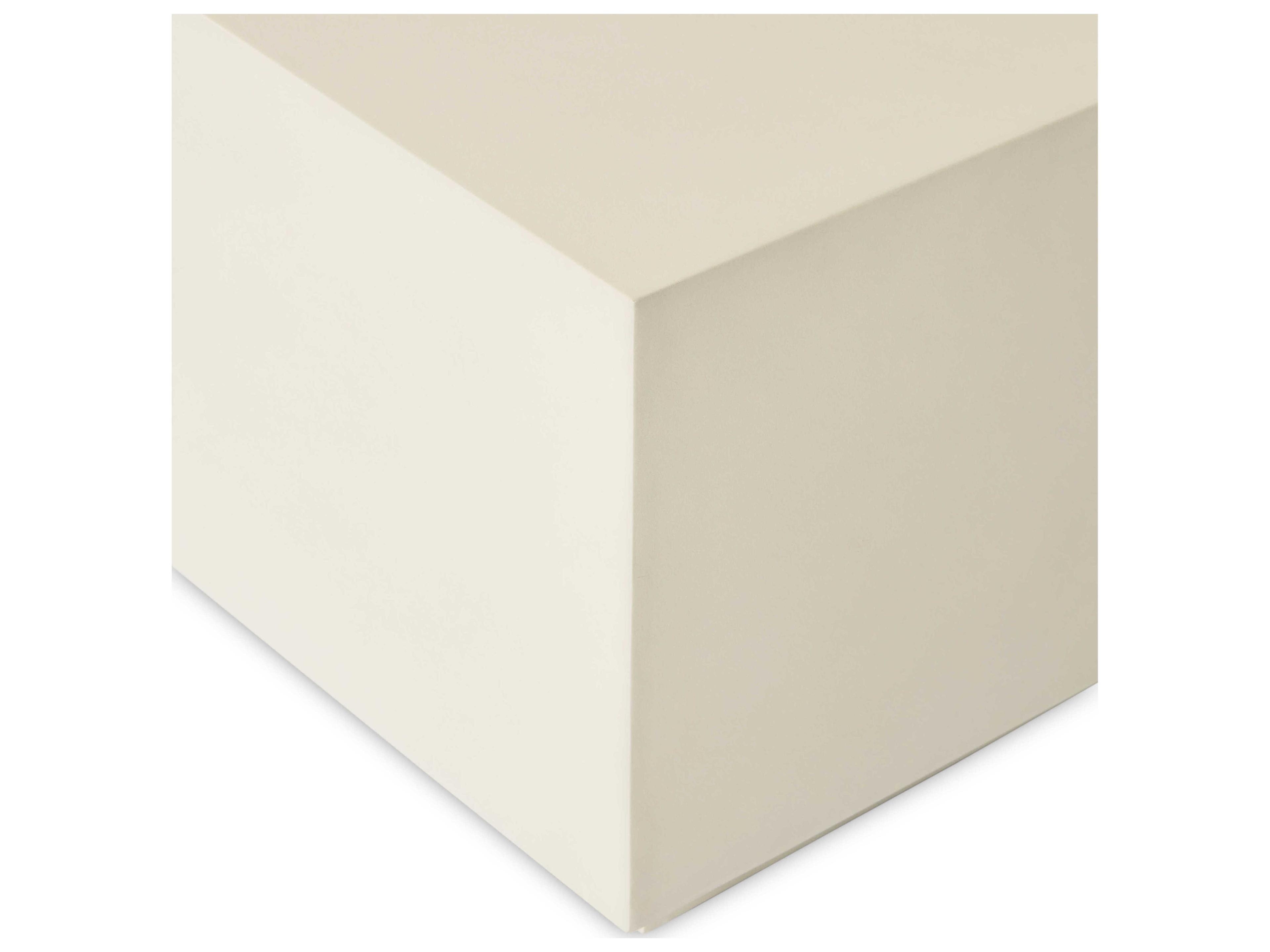 Four Hands Outdoor Bina White Concrete Square Coffee Table