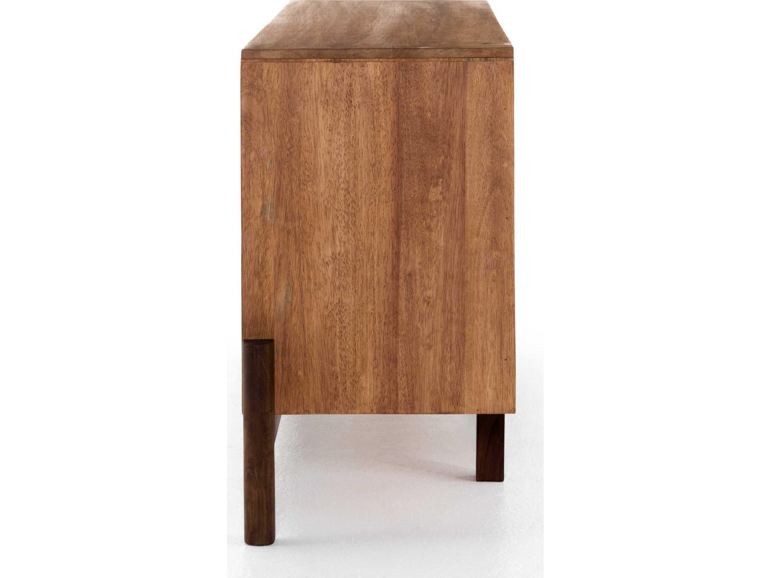Four Hands Outdoor Merritt Reza Wood Smoked Honey Four Hands 70"  x 18" Rectangular Sideboard