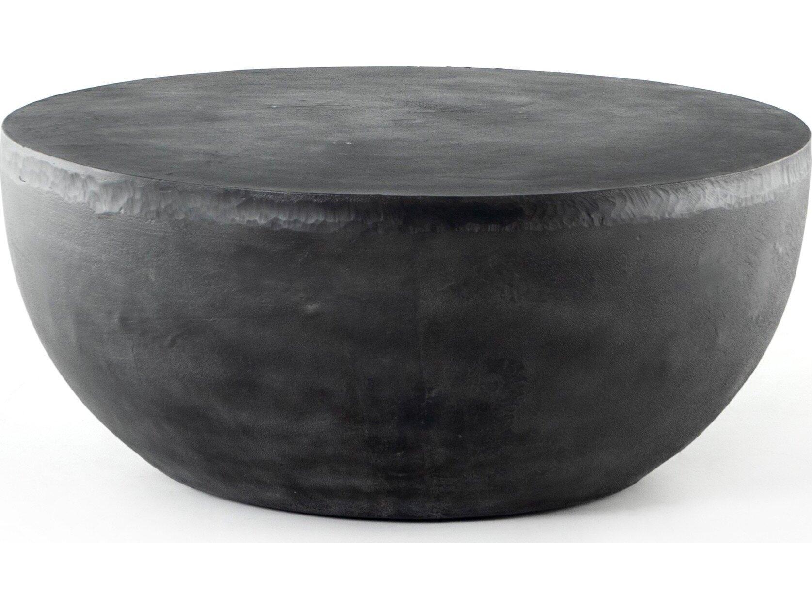 Four Hands Outdoor Marlow Aged Grey Aluminum Round Coffee Table