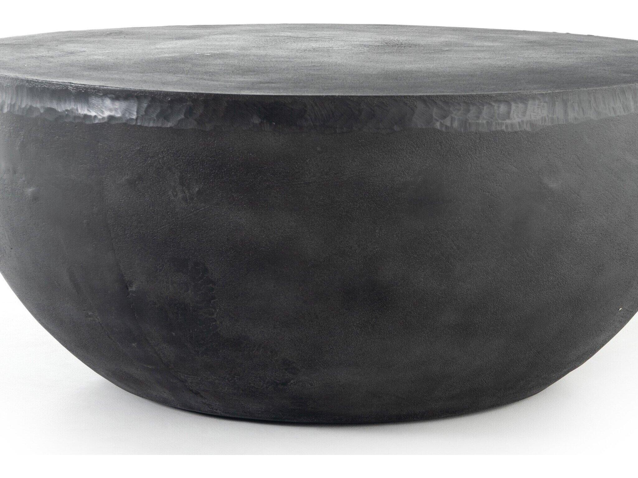 Four Hands Outdoor Marlow Aged Grey Aluminum Round Coffee Table