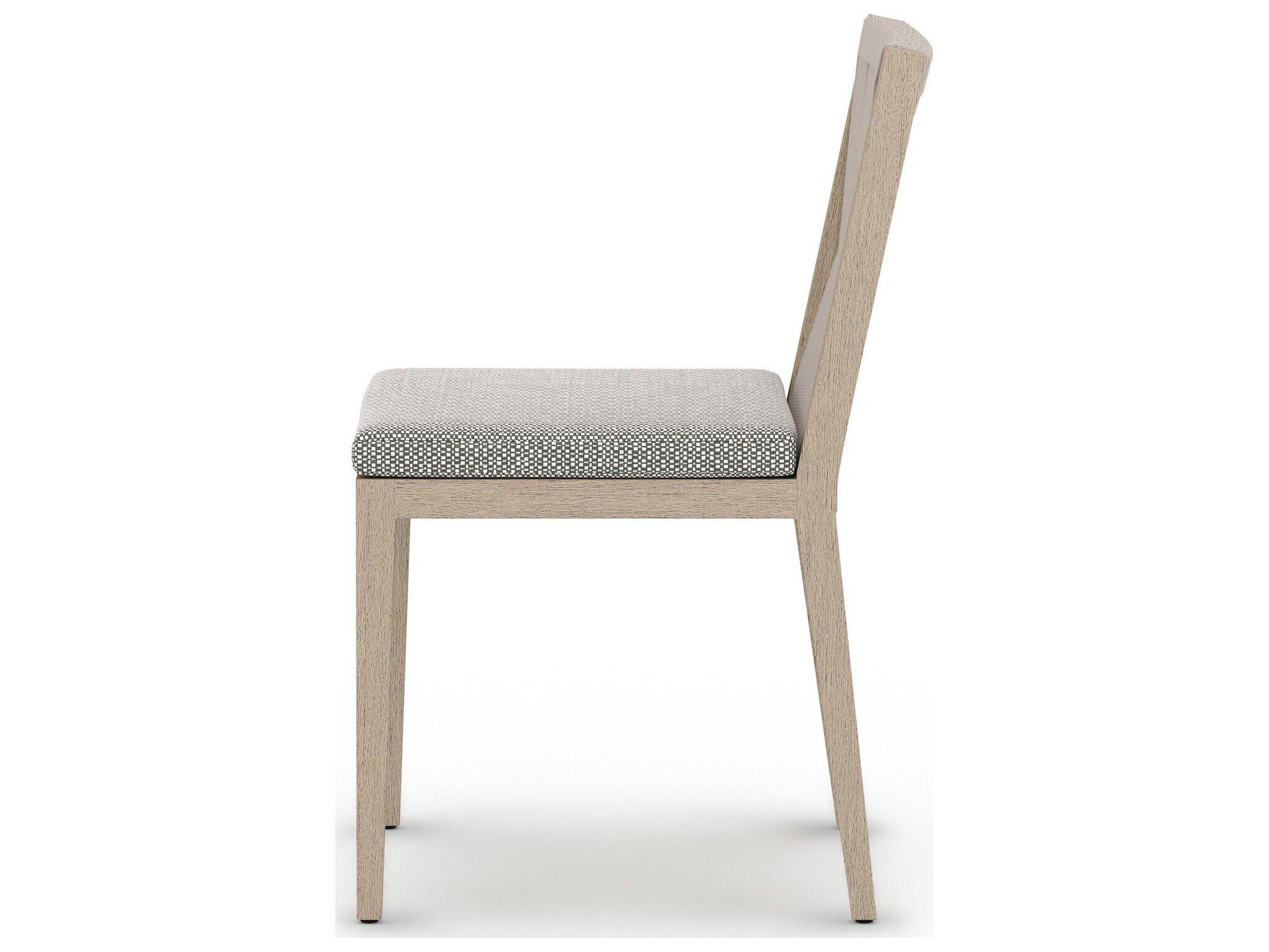 Four Hands Outdoor Solano Faye Ash / Washed Brown / Grey Rope Dining Chair
