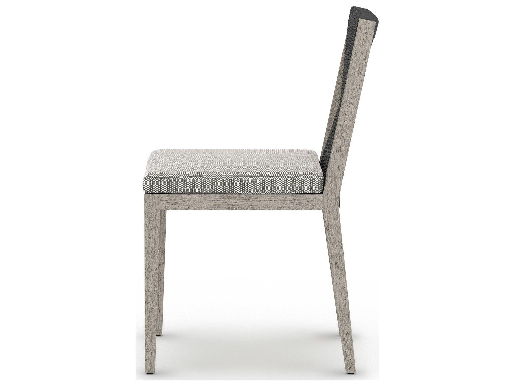 Four Hands Outdoor Solano Faye Ash / Weathered Grey / Dark Grey Rope Dining Chair