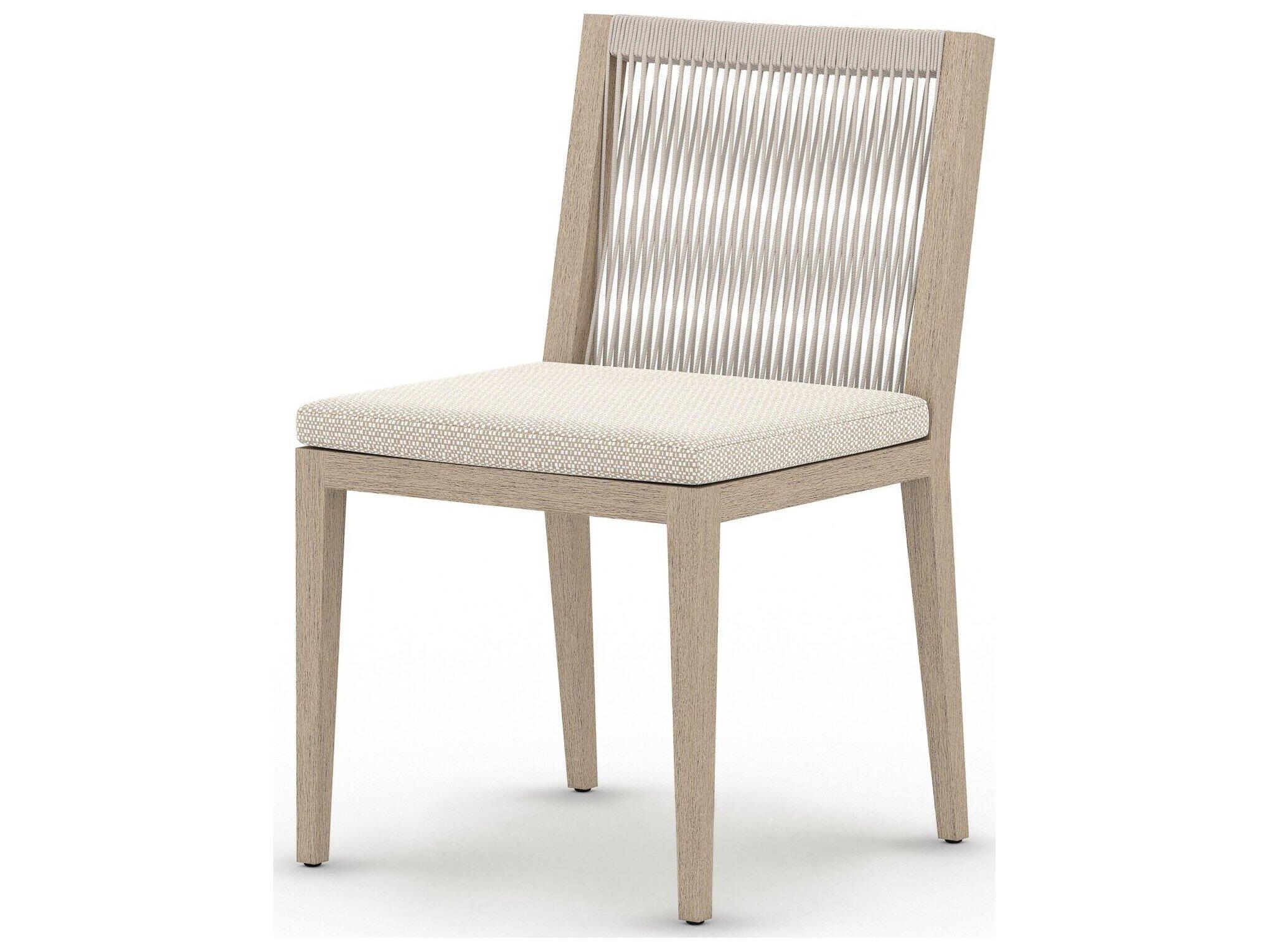 Four Hands Outdoor Solano Faye Sand / Natural / Grey Rope Dining Chair