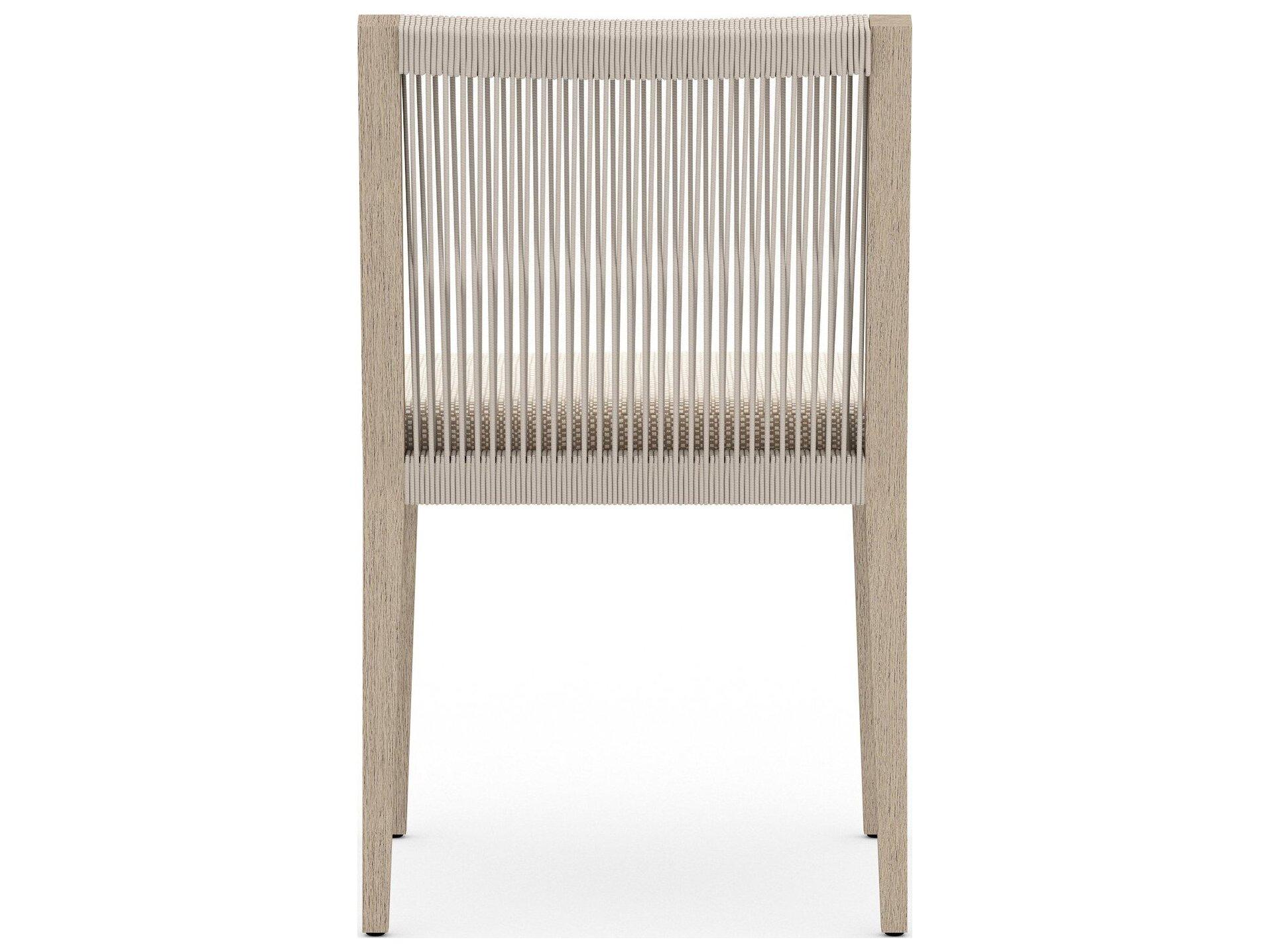 Four Hands Outdoor Solano Faye Sand / Natural / Grey Rope Dining Chair